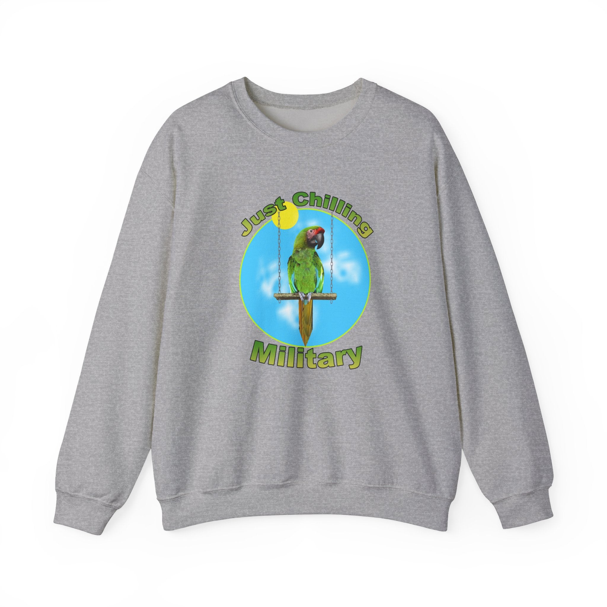 Just Chilling Swing Military Sweatshirt