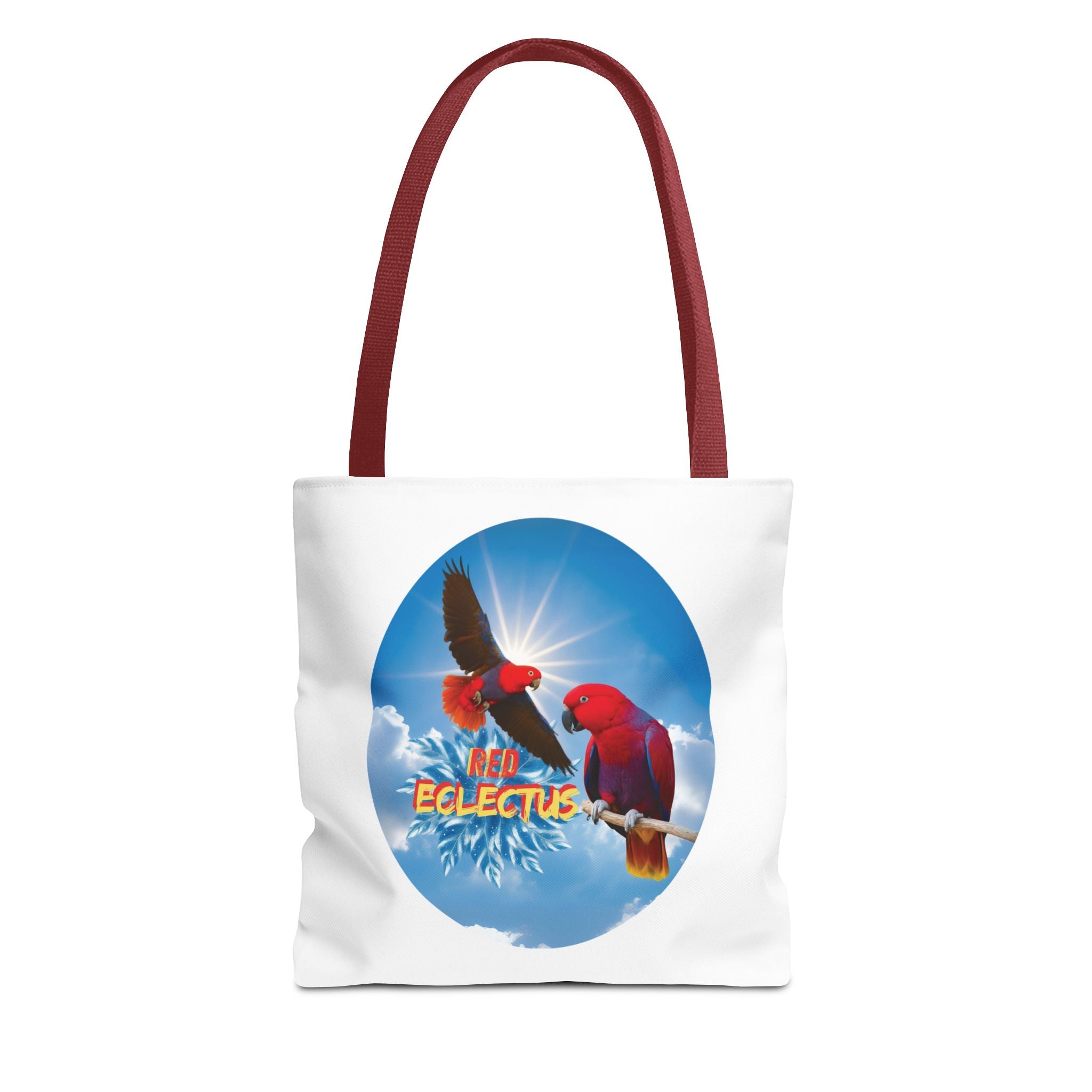Red Eclectus Parrot Tote Bag