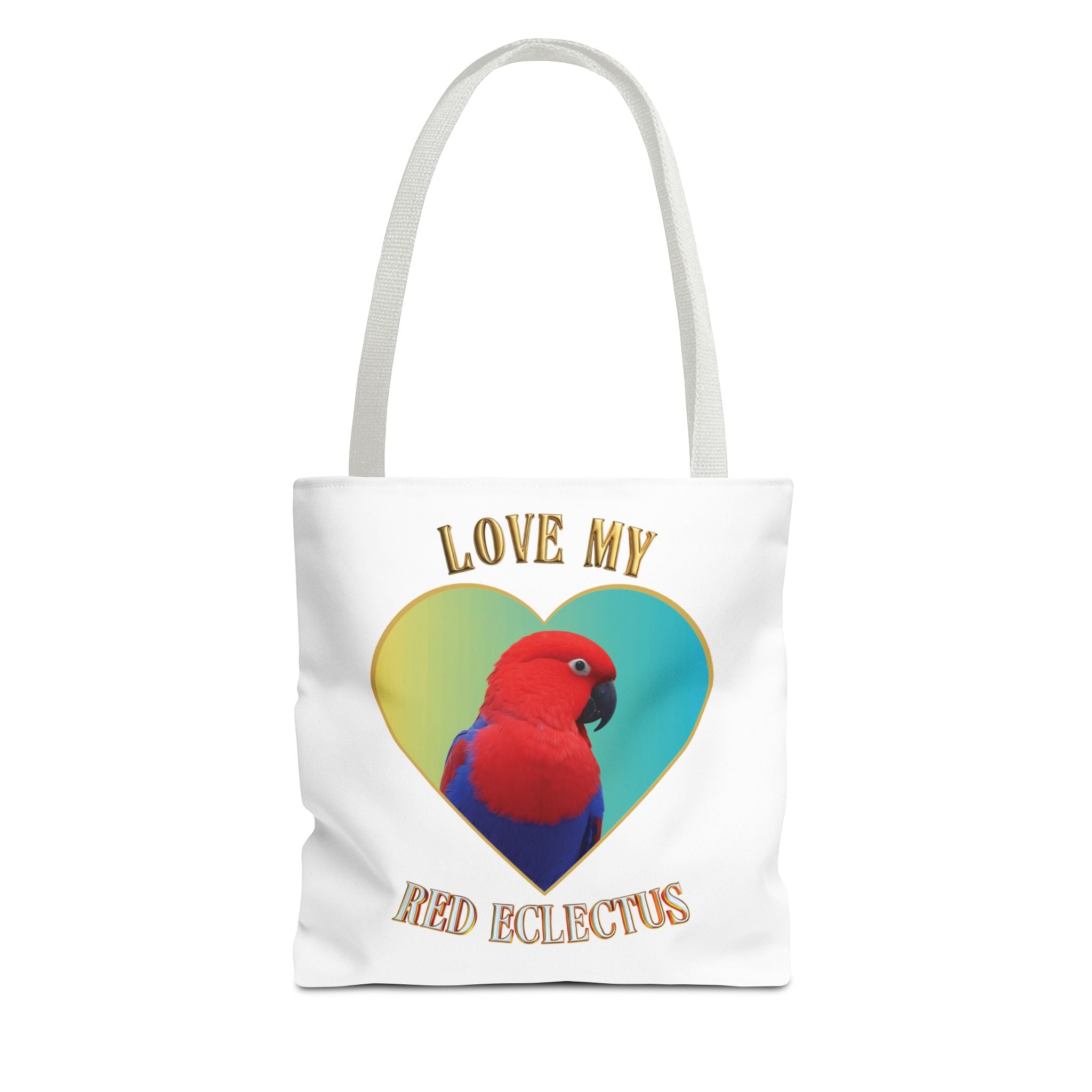 Red Eclectus Tote Bag