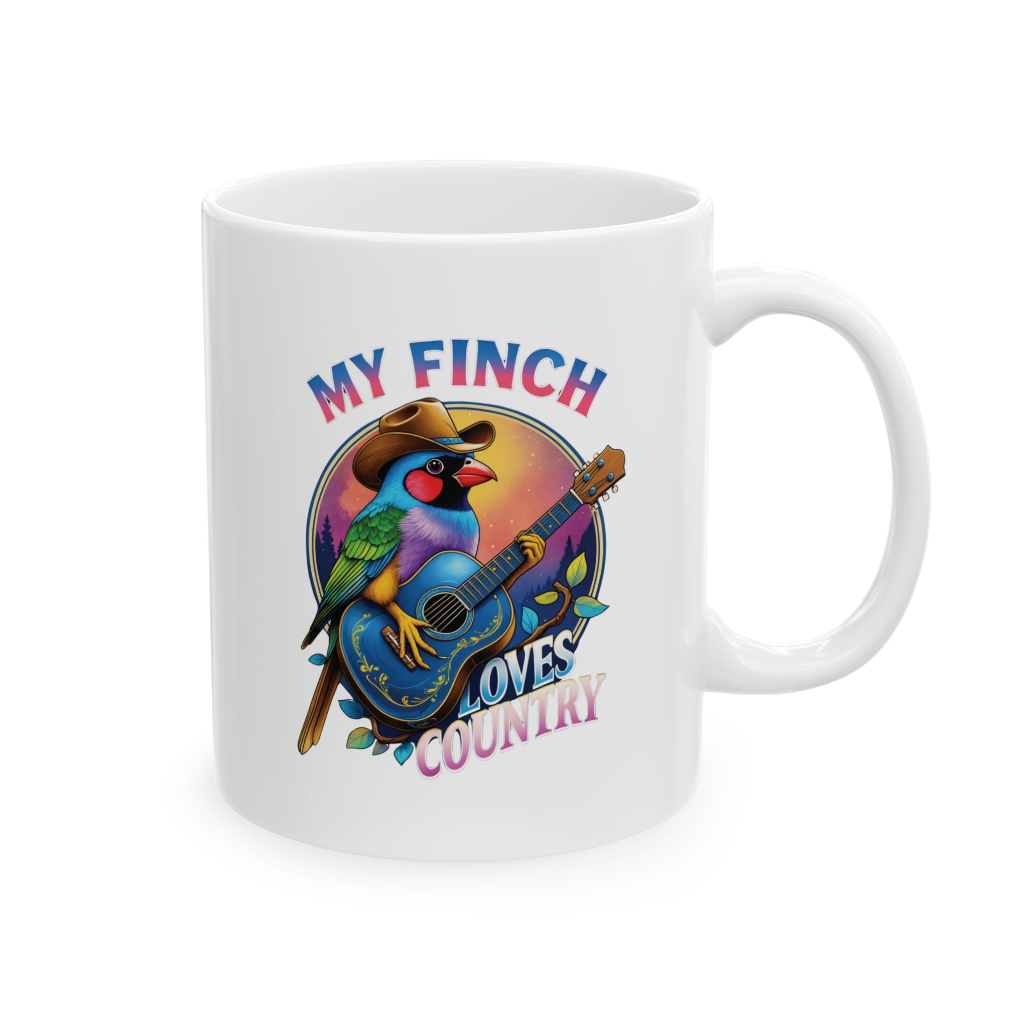 My Finch Loves Country Mug