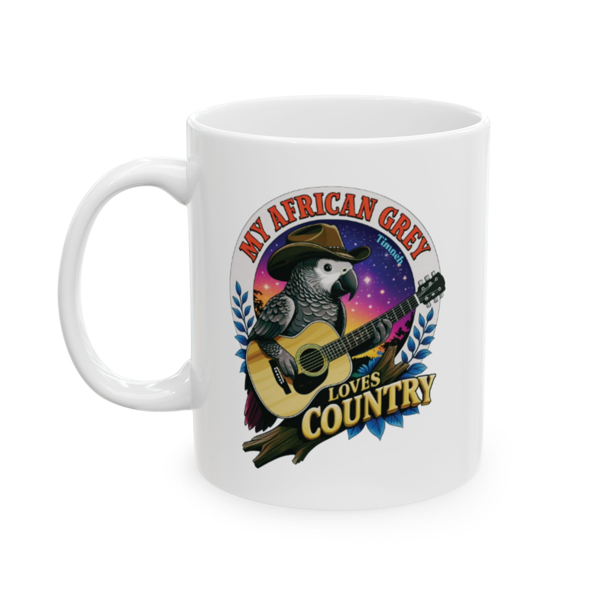 African Grey Timneh Loves Country Mug
