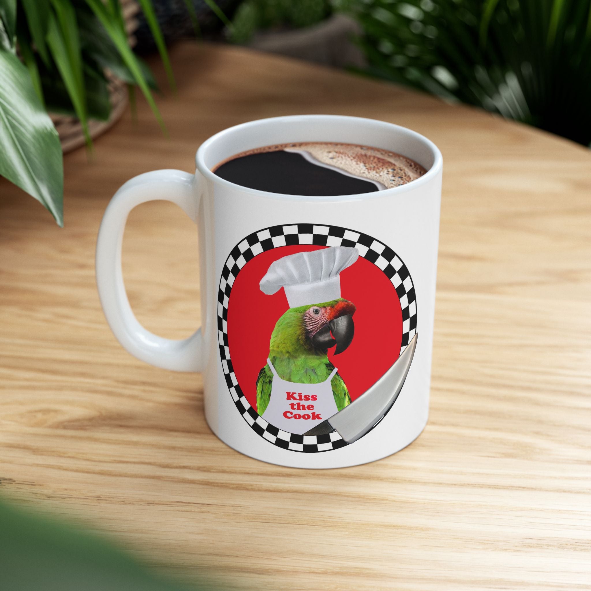 Kiss The Cook Military Mug