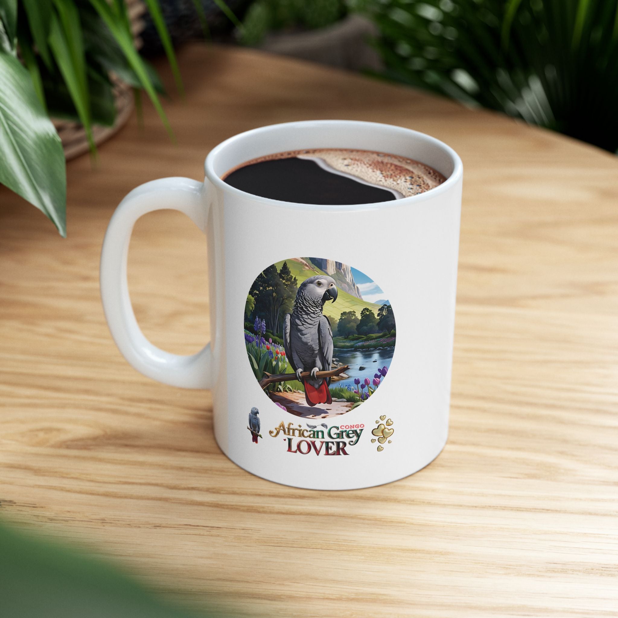 African Grey Lover Ceramic Mug