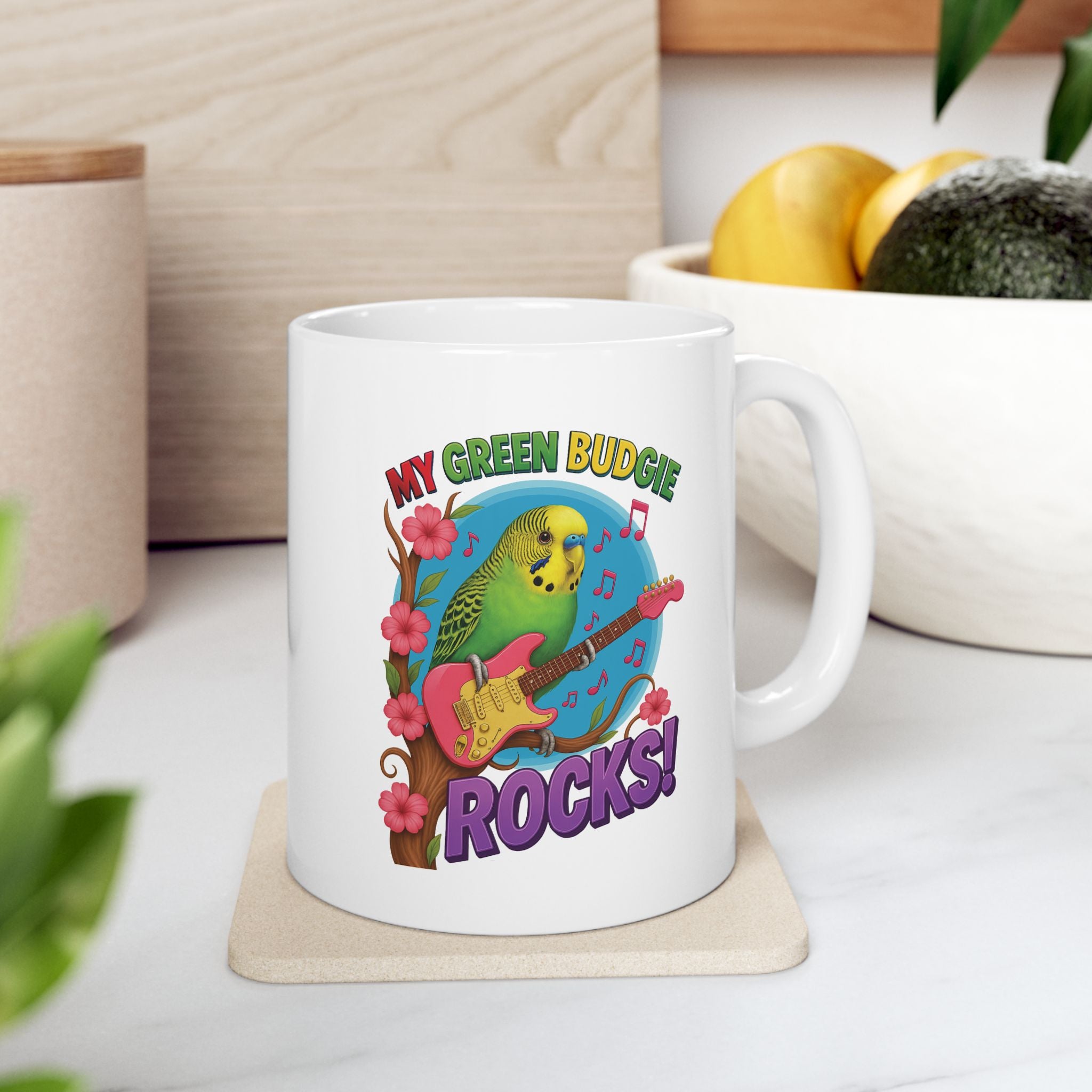 My Green Budgie Rocks Mug