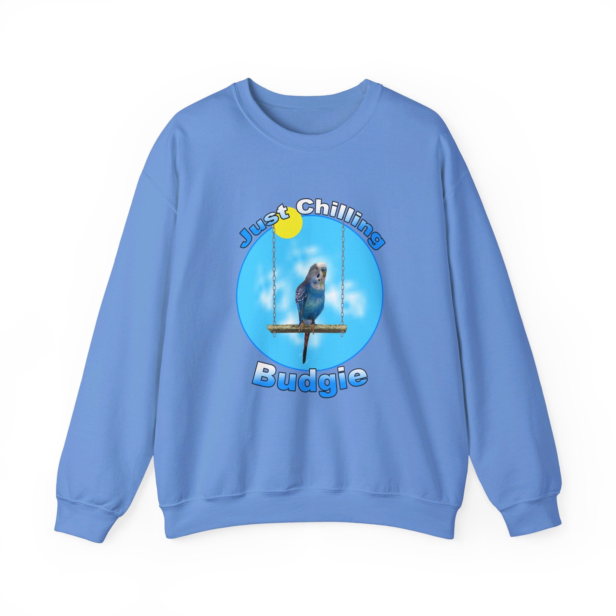Just Chilling Swing Blue Budgie Sweatshirt