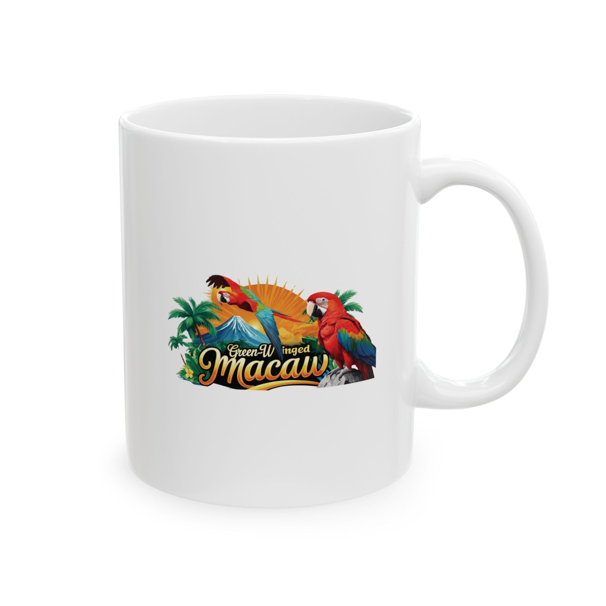 Rainbow Green-Winged Macaw Mug