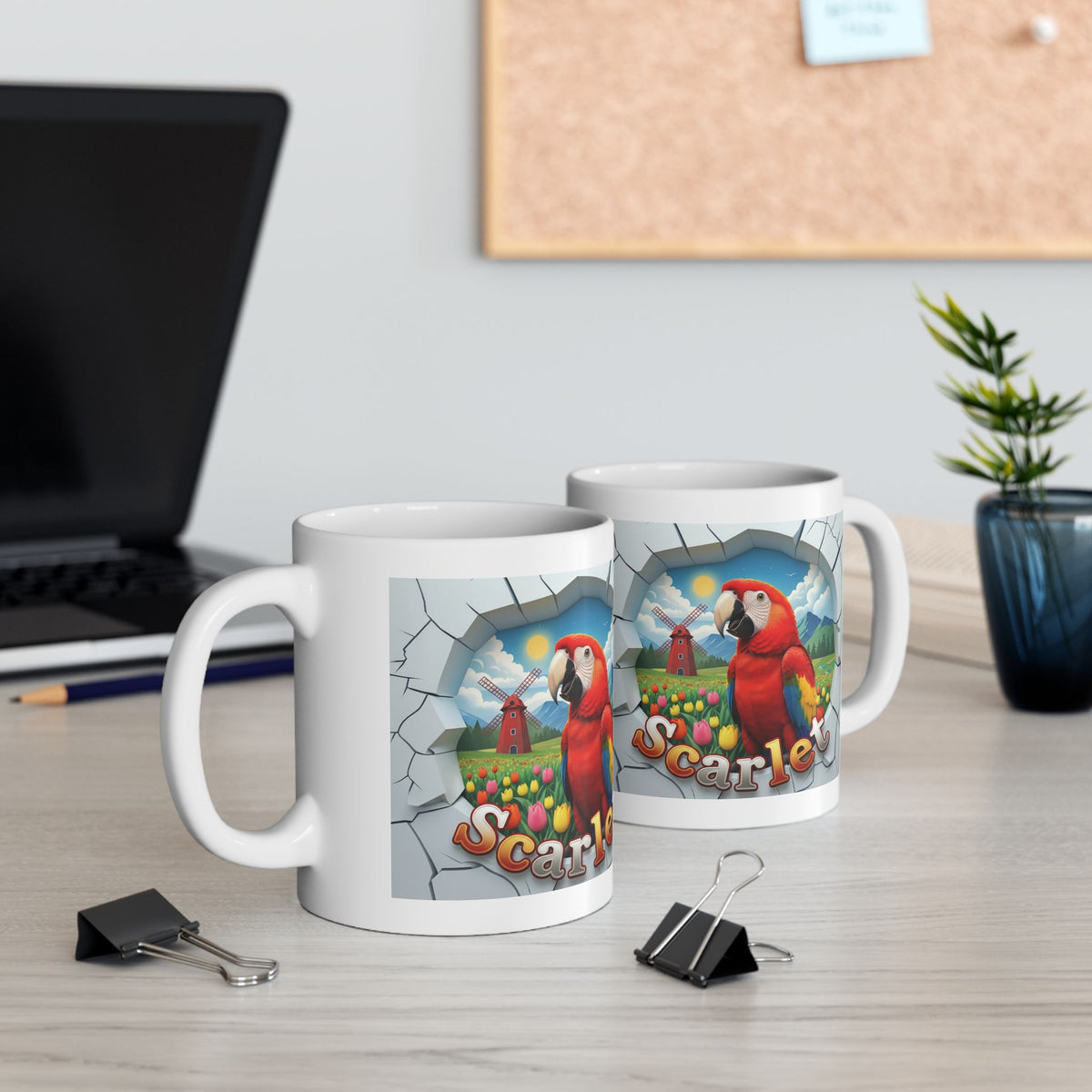 Scarlet Meadow Scenic Mug