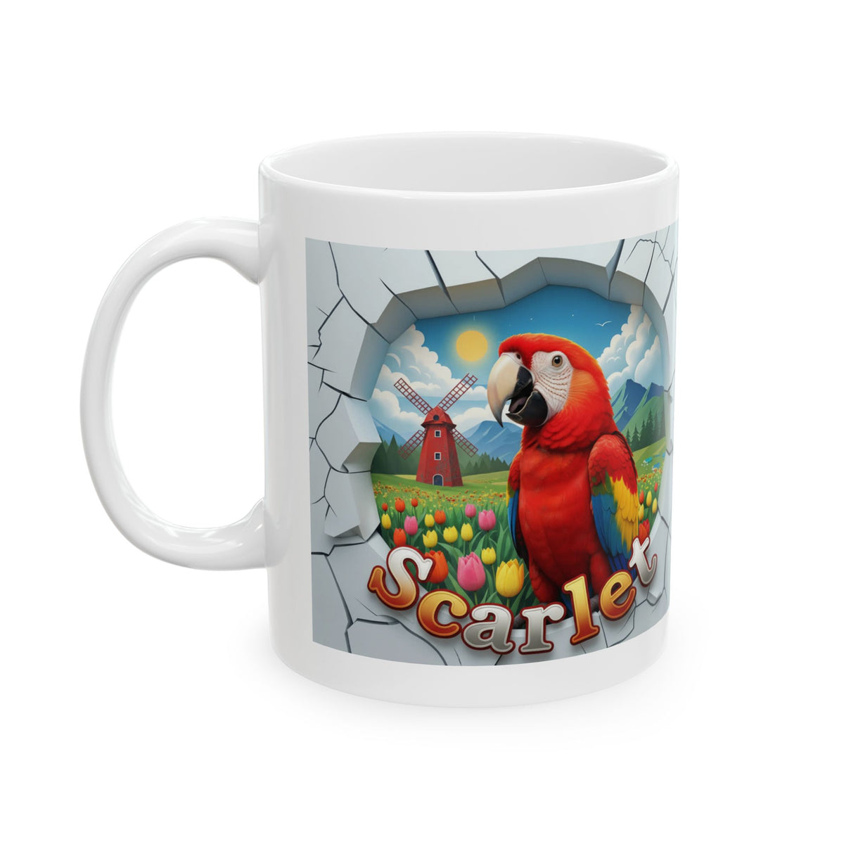 Scarlet Meadow Scenic Mug