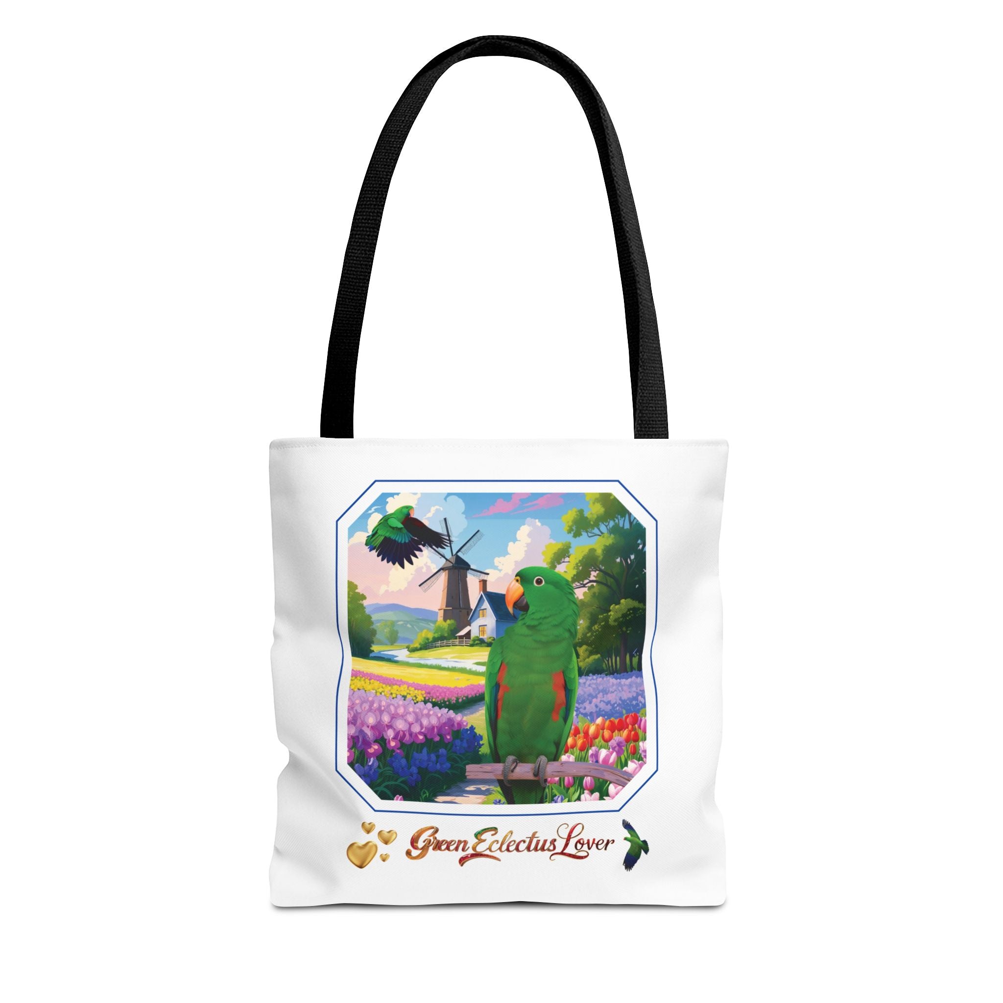 Green Eclectus Lover Nature Scenic Tote Bag