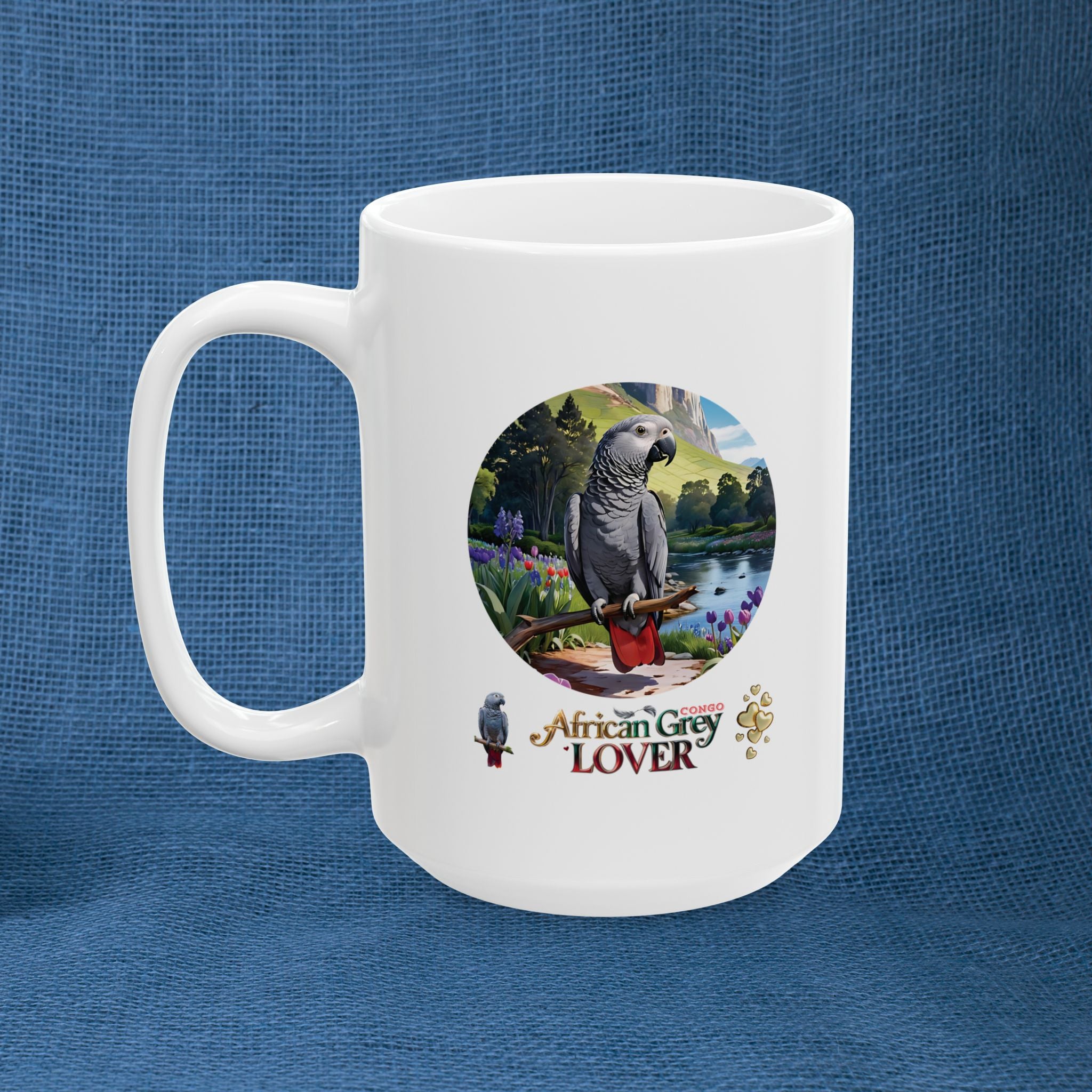 African Grey Lover Ceramic Mug
