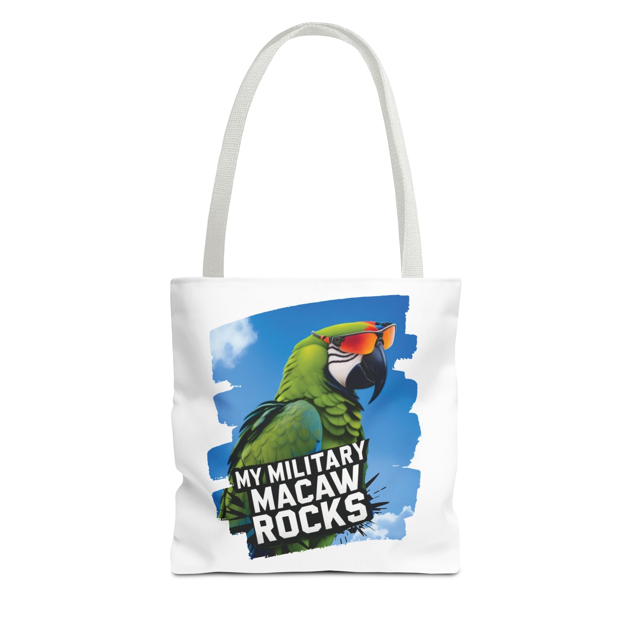 My Military Macaw Rocks Tote Bag