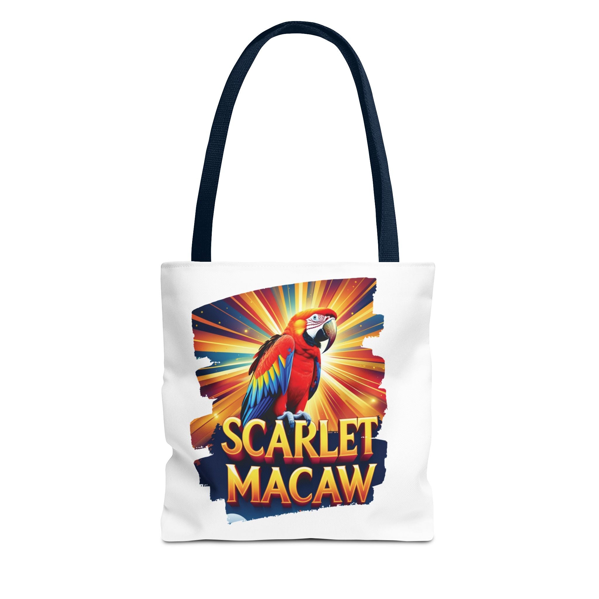 Scarlet Macaw Sunburst Tote Bag