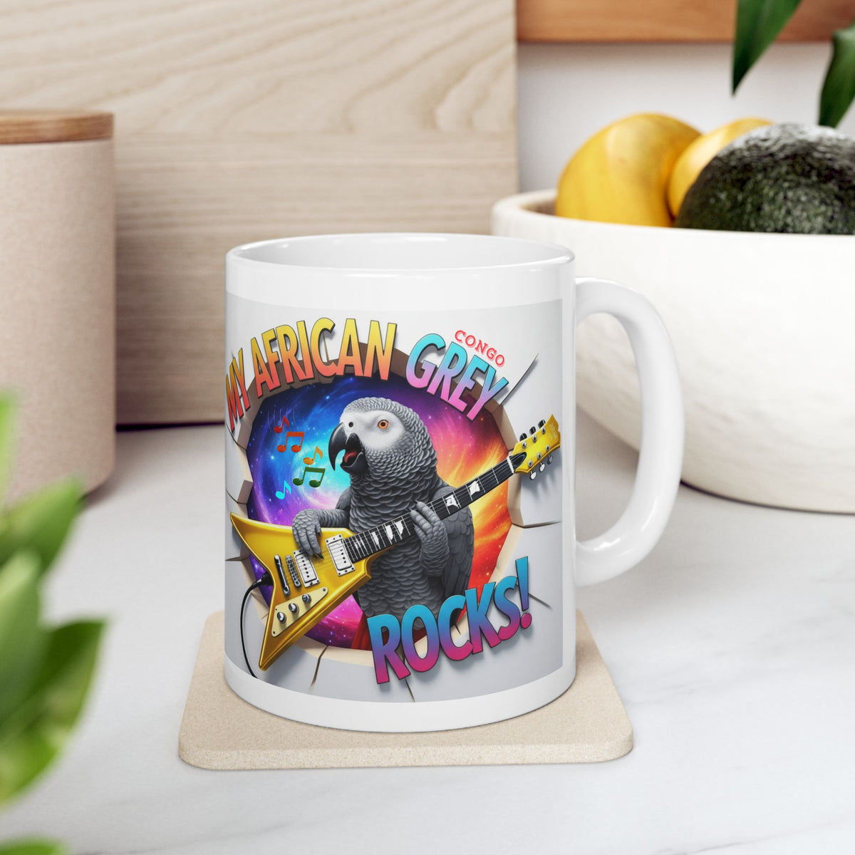My African Grey Congo Rocks Mug