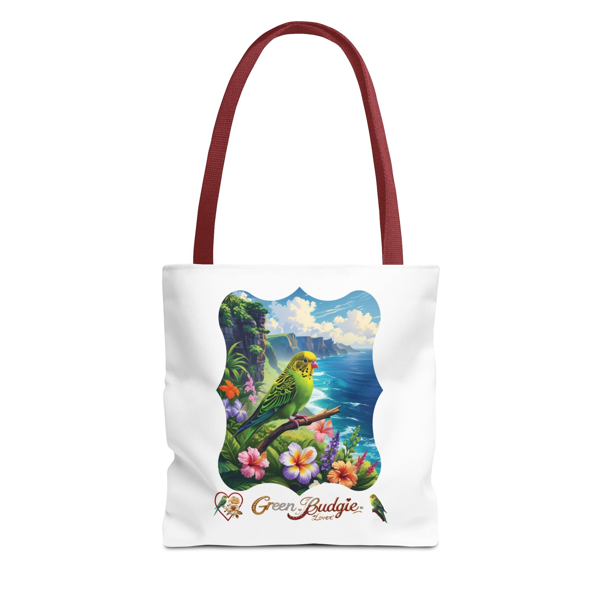 Green Budgie Lover Tote Bag
