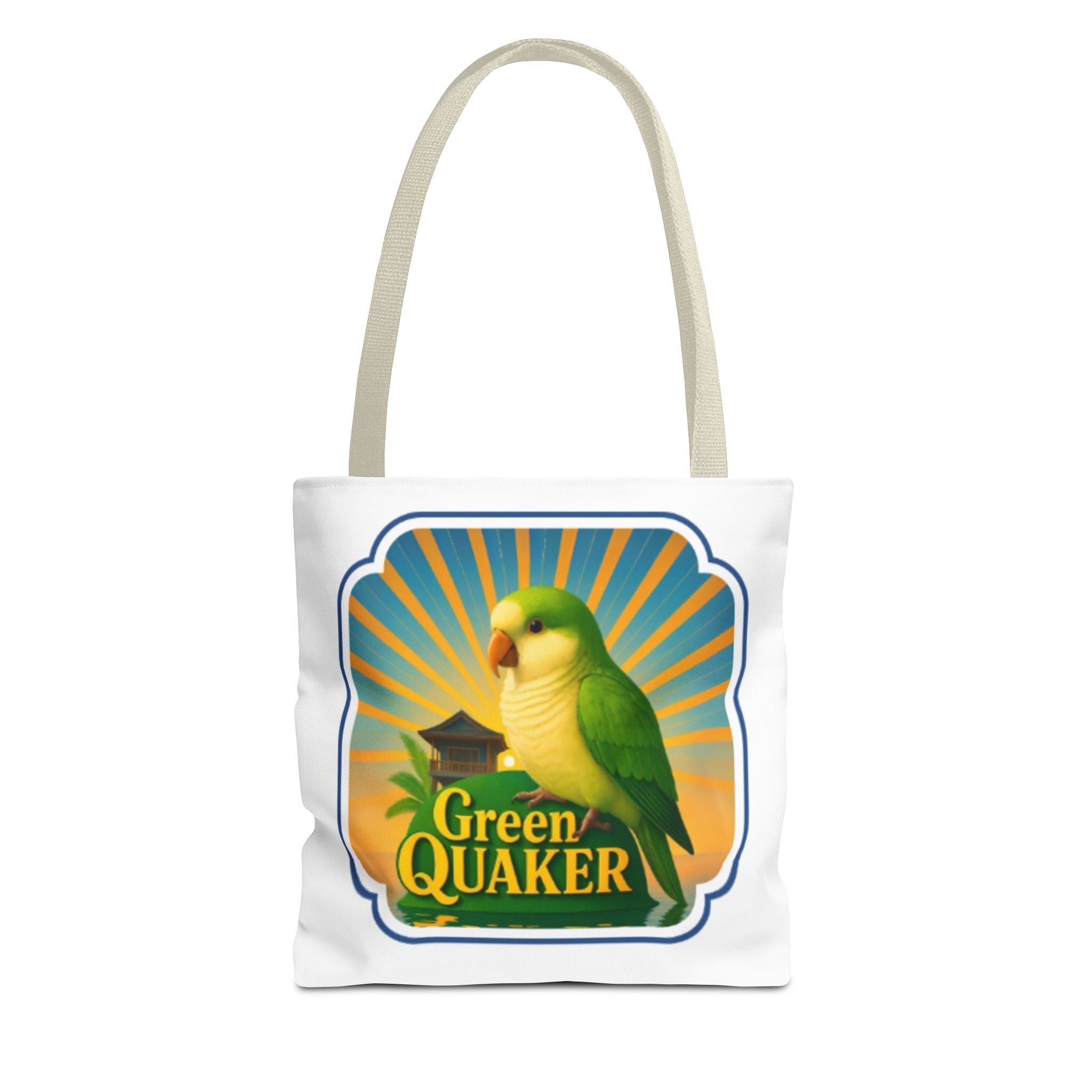 Green Quaker Sunburst Tote Bag
