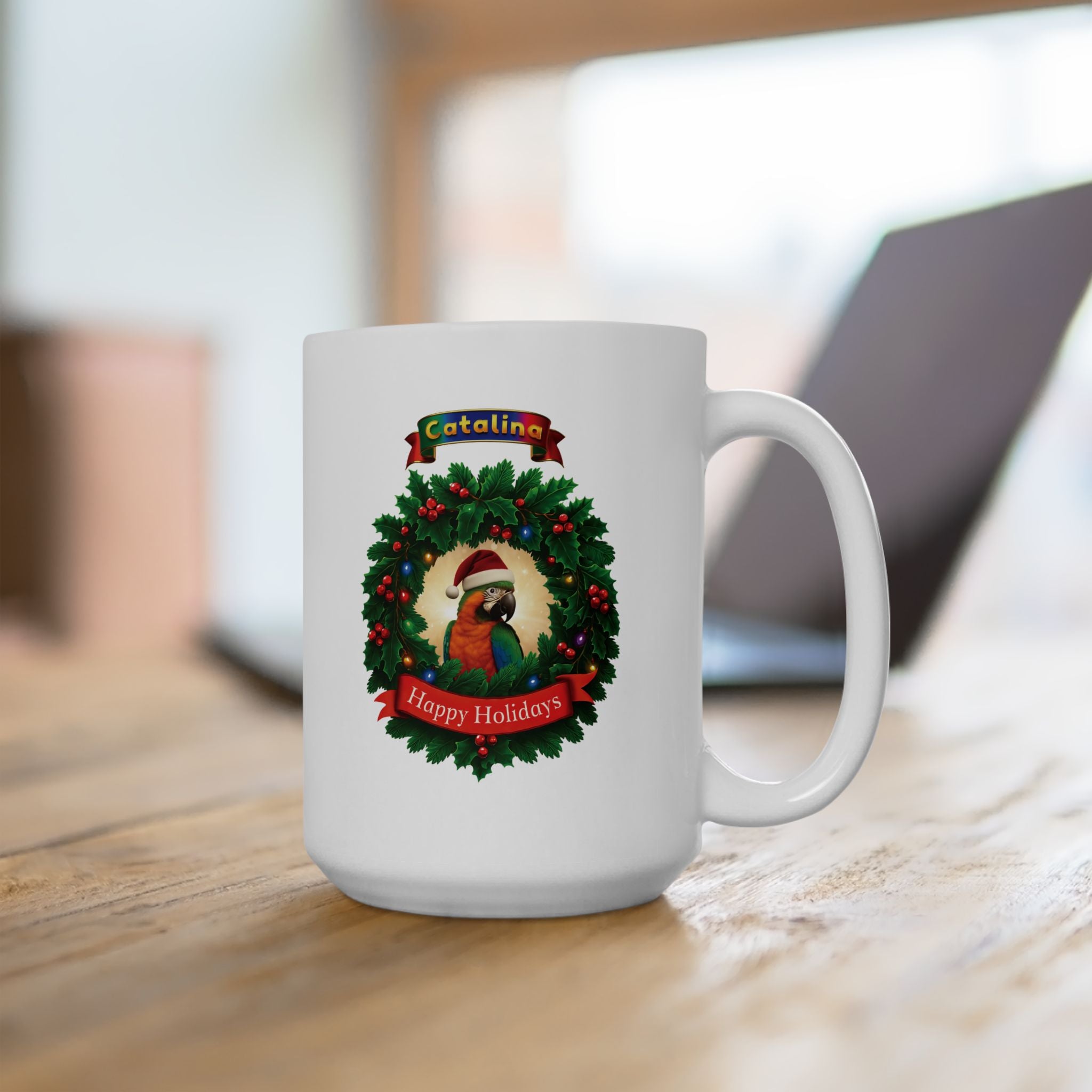 Christmas Happy Holidays Catalina Mug