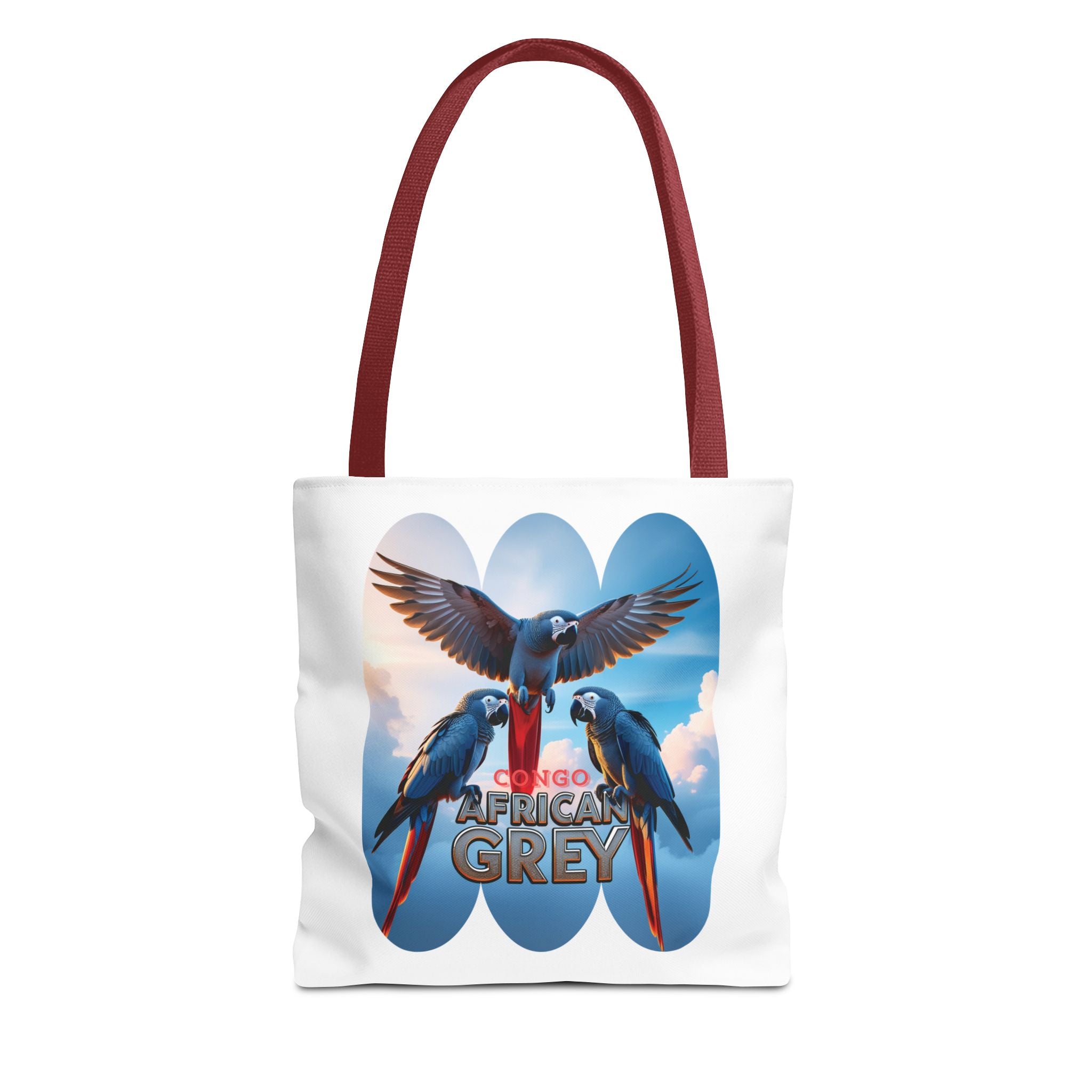 Tote Bag With African Grey Parrot Lover Design