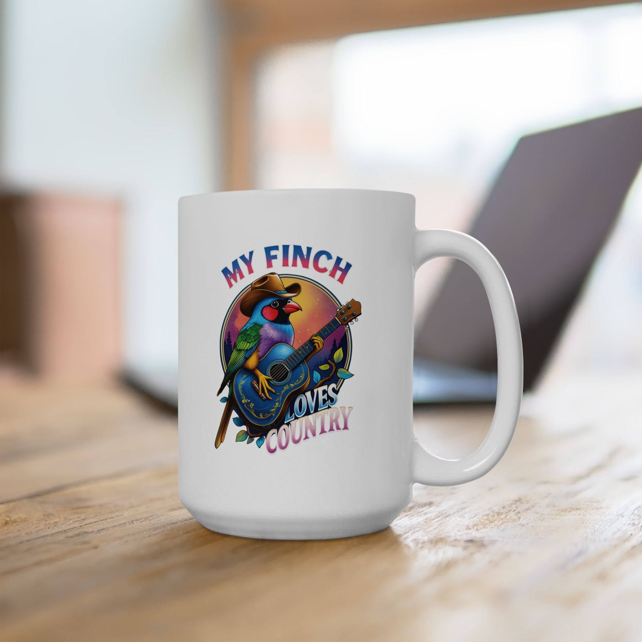 My Finch Loves Country Mug