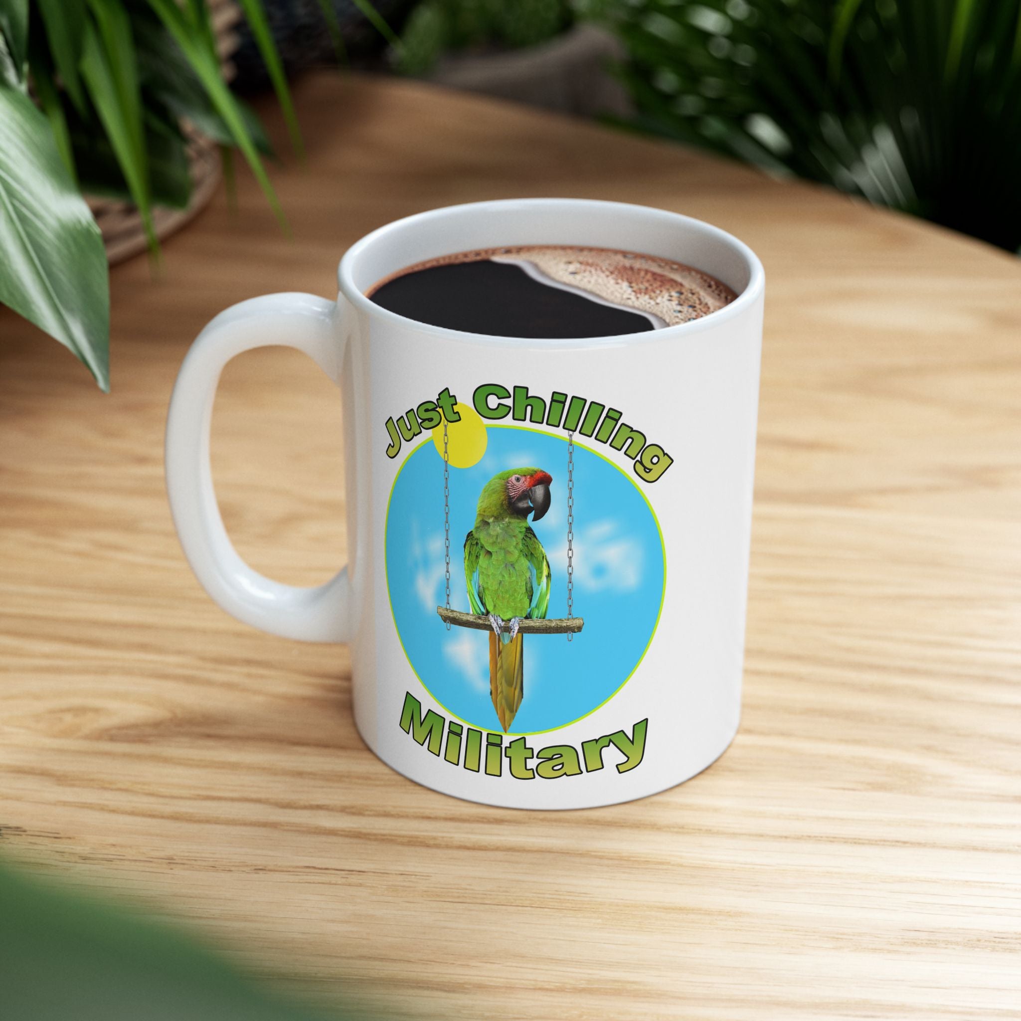 Just Chilling Swing Military Mug