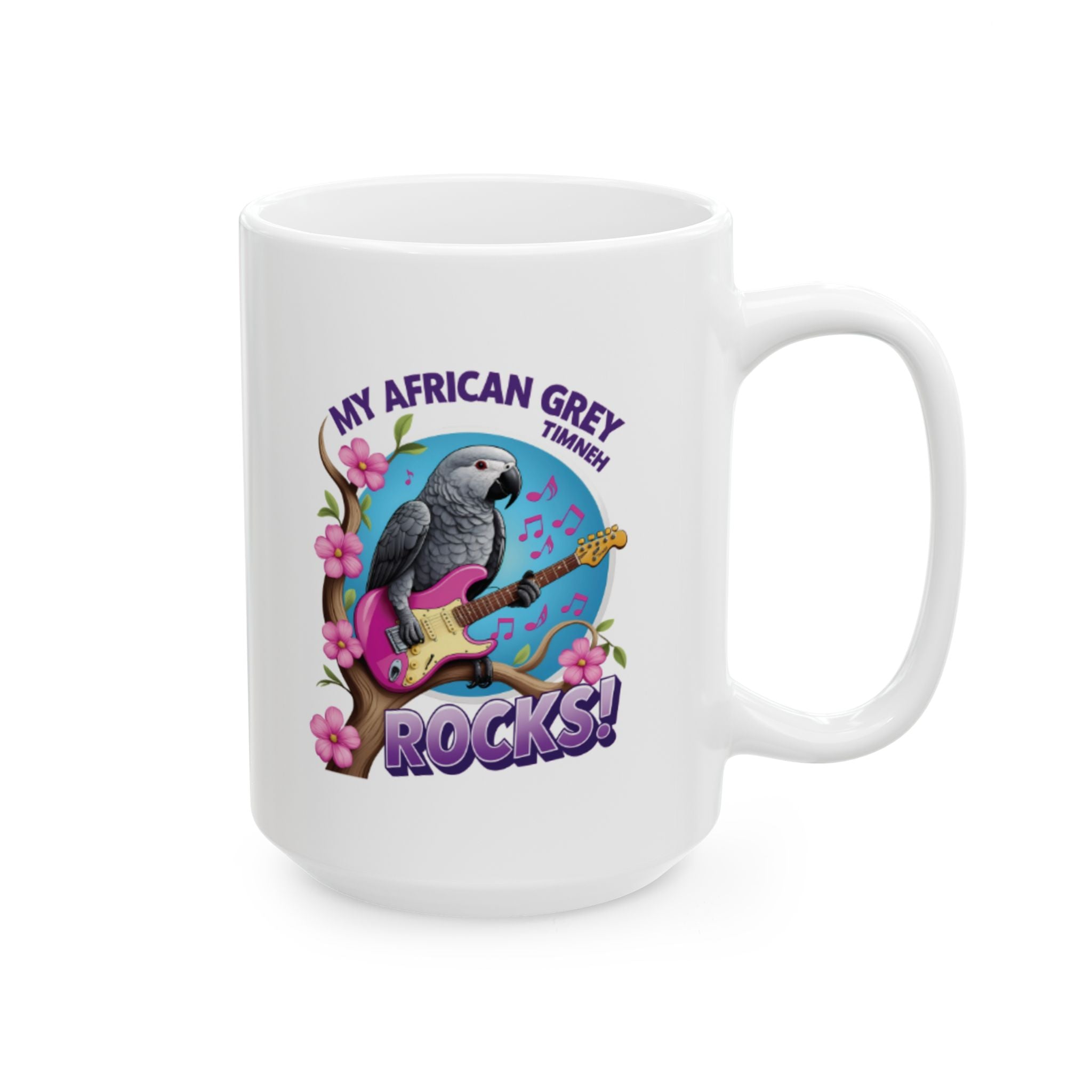 African Grey Timneh Rocks Mug
