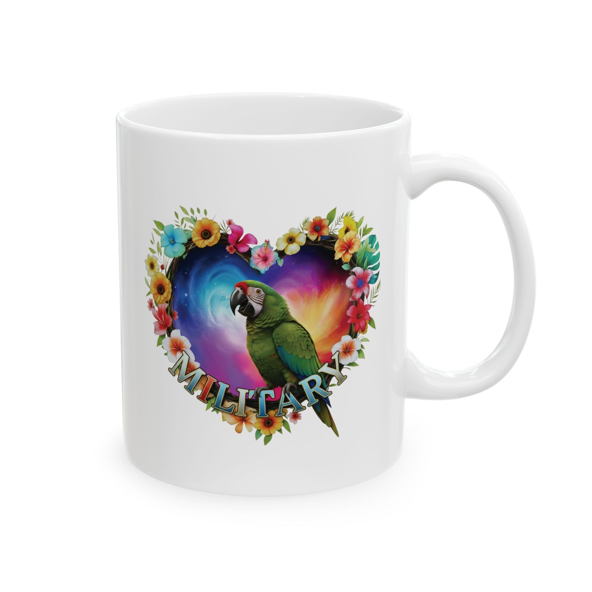 Green Military Bird Mug