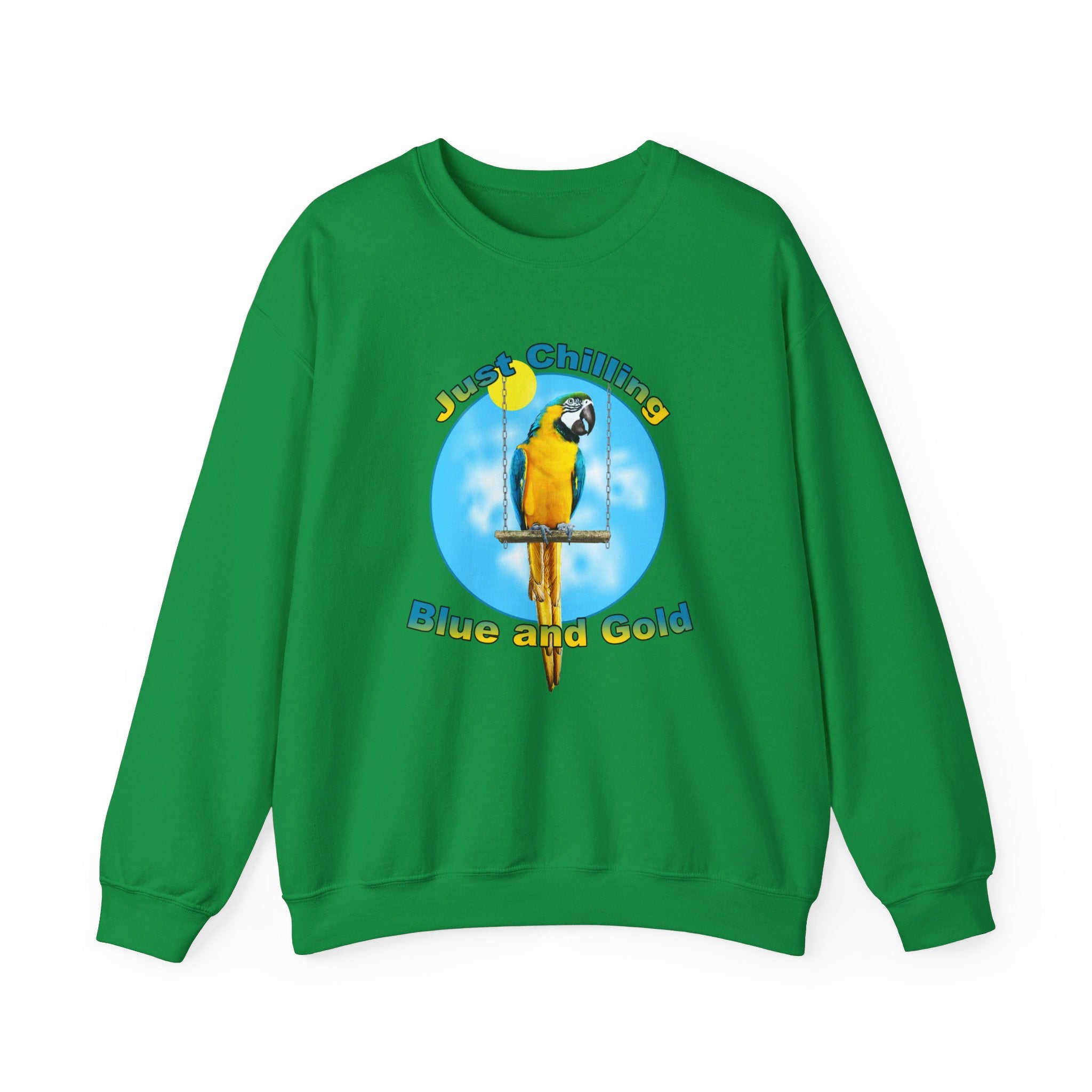 Just Chilling Swing Blue And Gold Sweatshirt