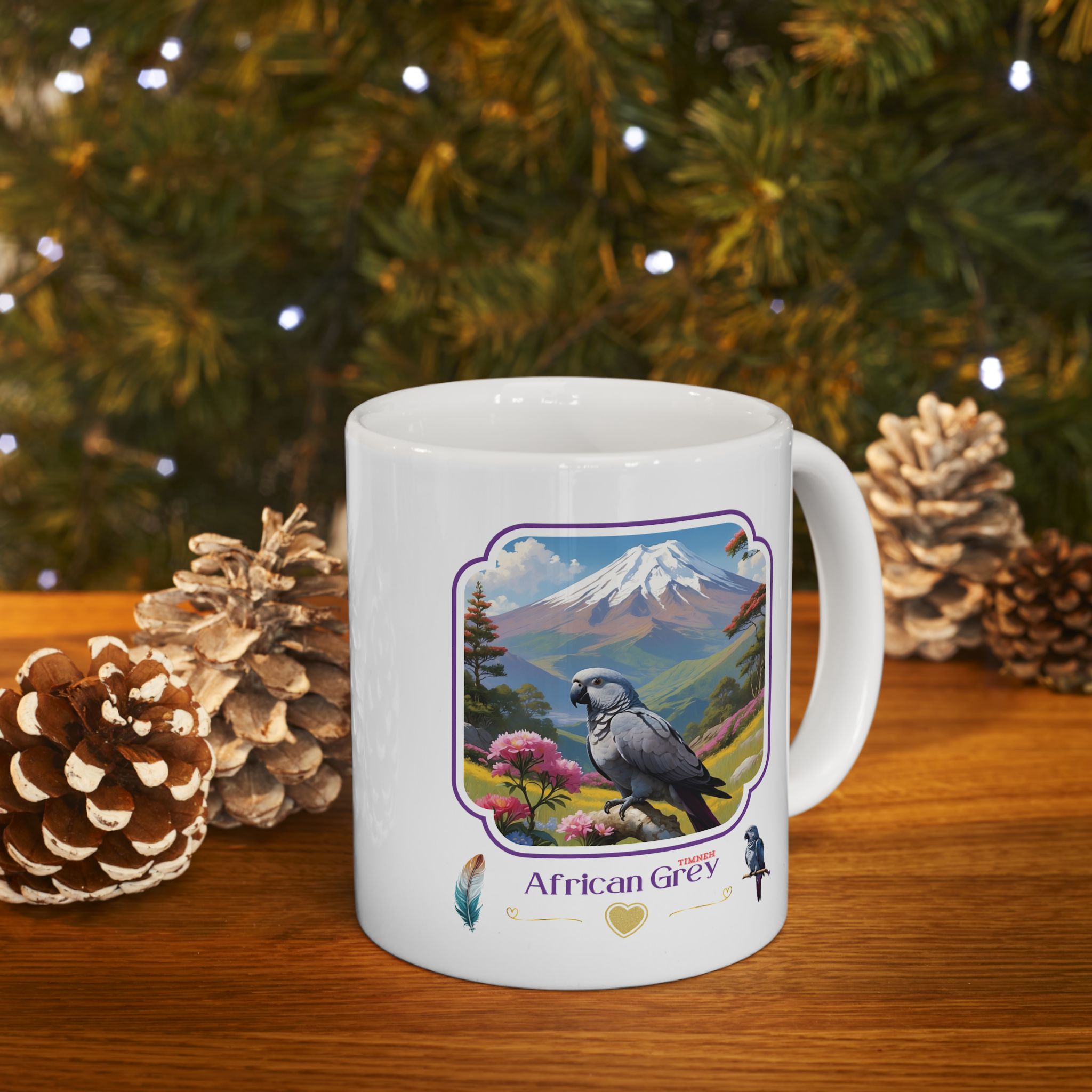 African Grey Timneh Mountain Mug