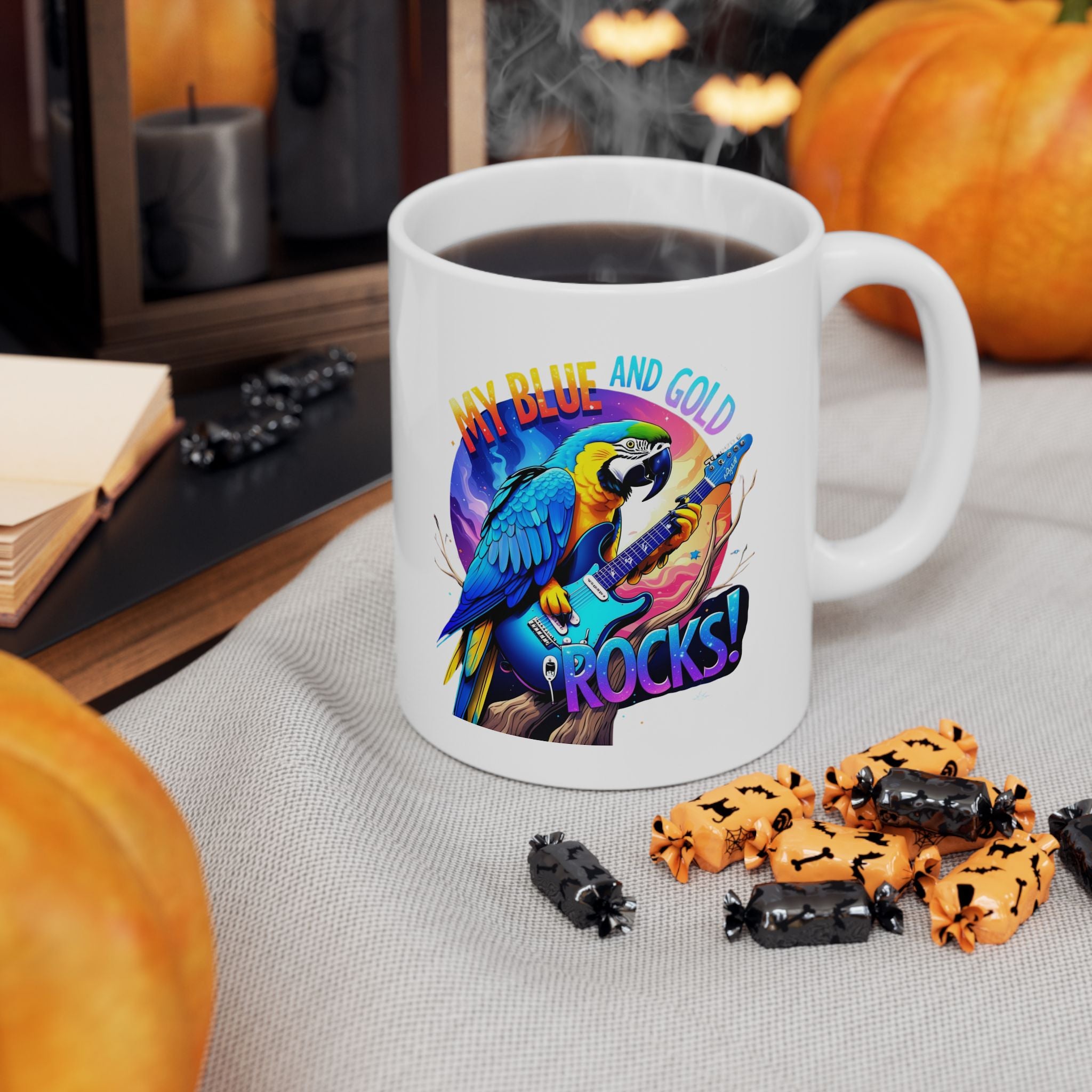 My Blue & Gold Rocks Music Mug