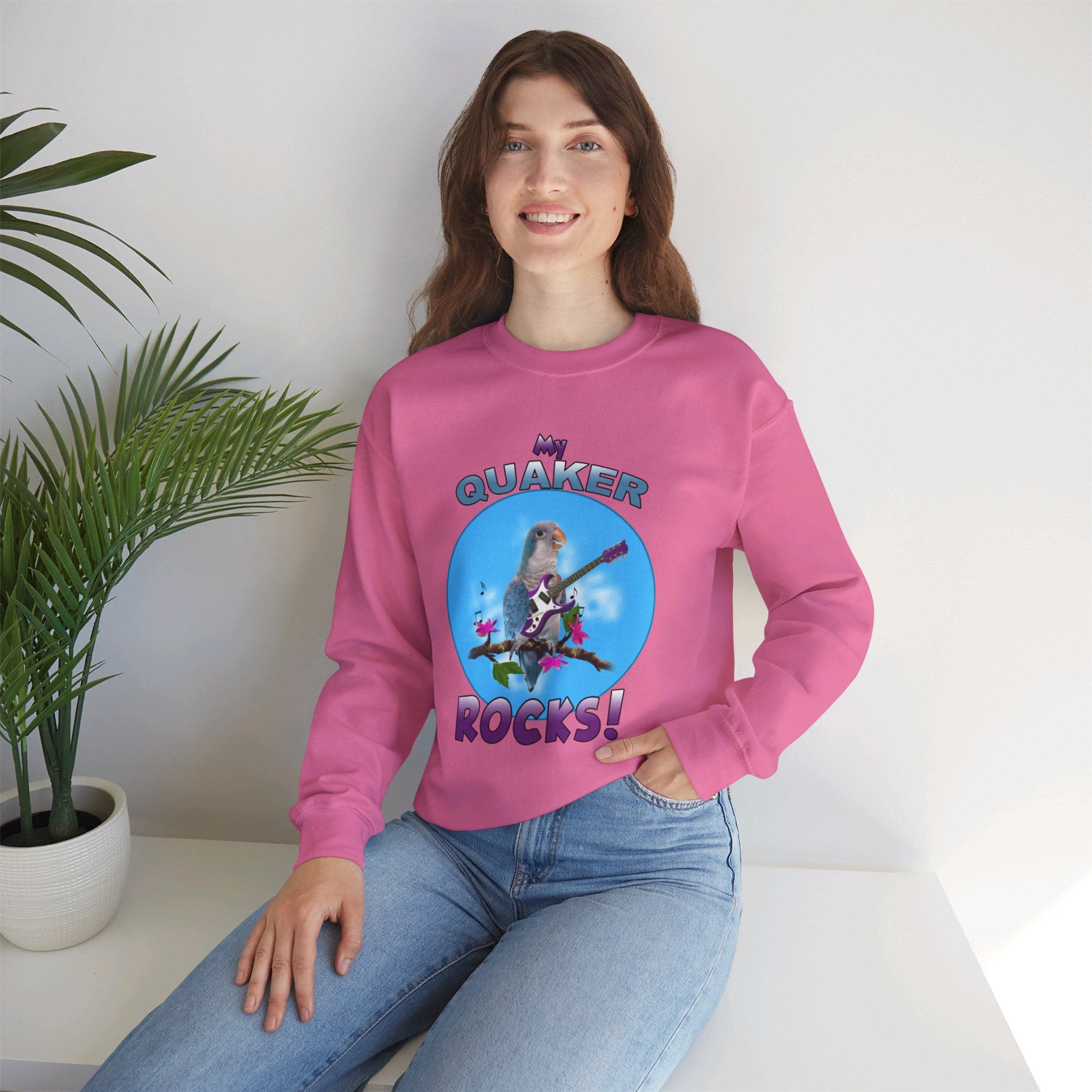 My Blue Quaker Rocks Guitar Sweatshirt