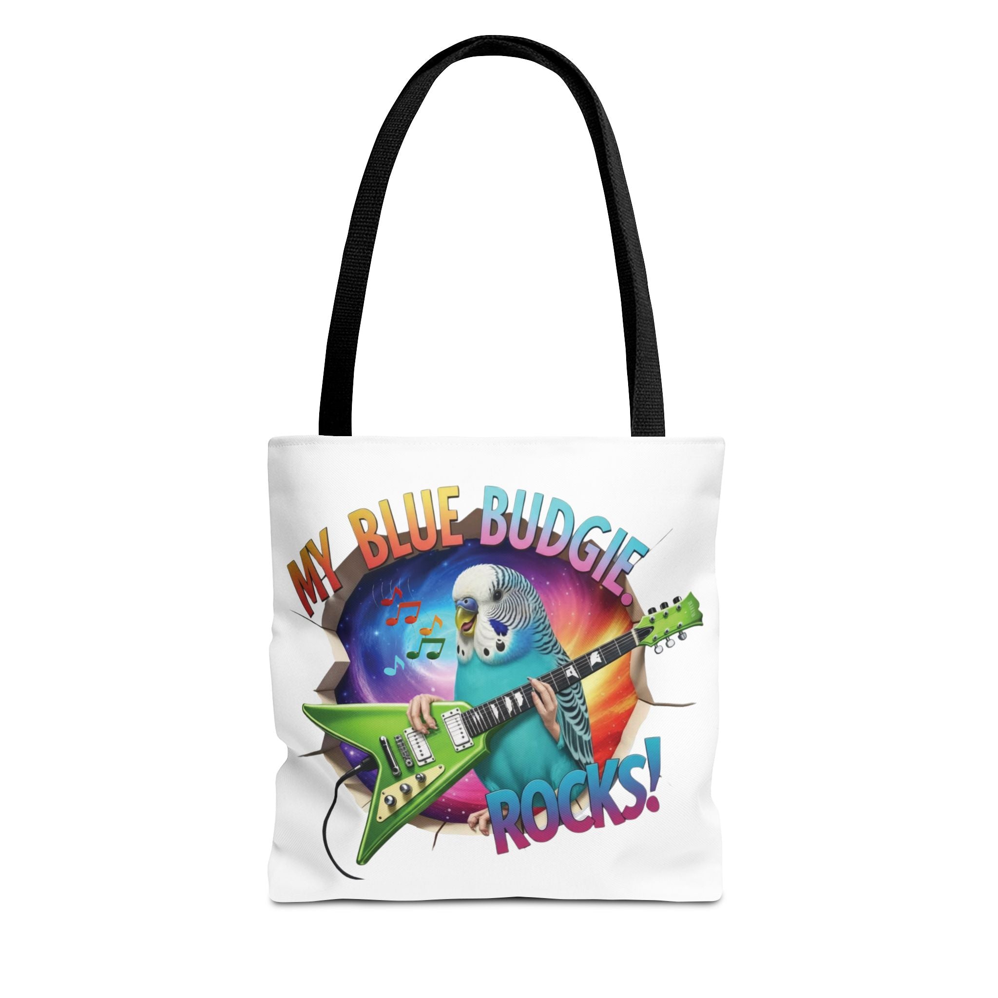 Blue Budgie Rocks Tote Bag