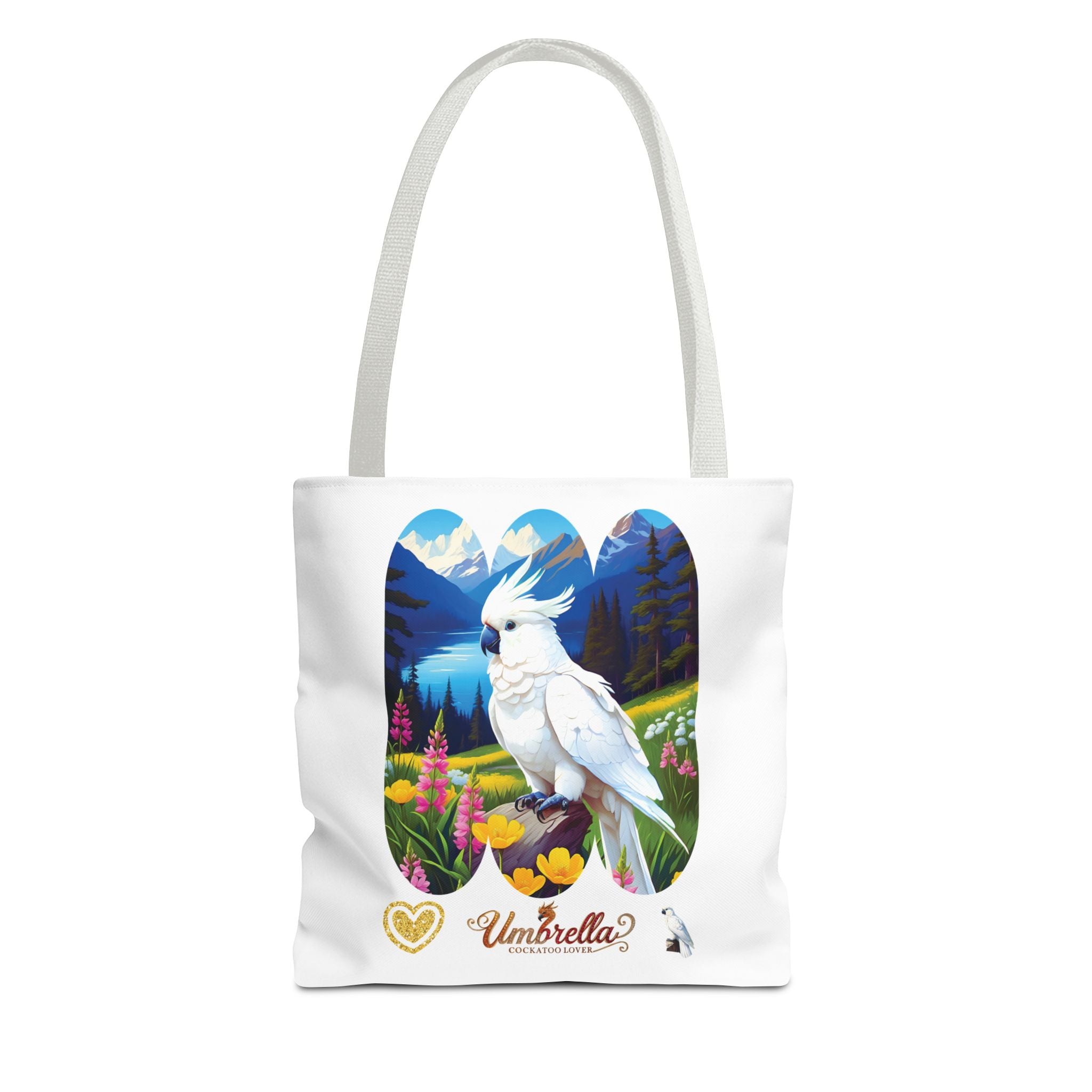 Umbrella Cockatoo Lover Floral Tote Bag