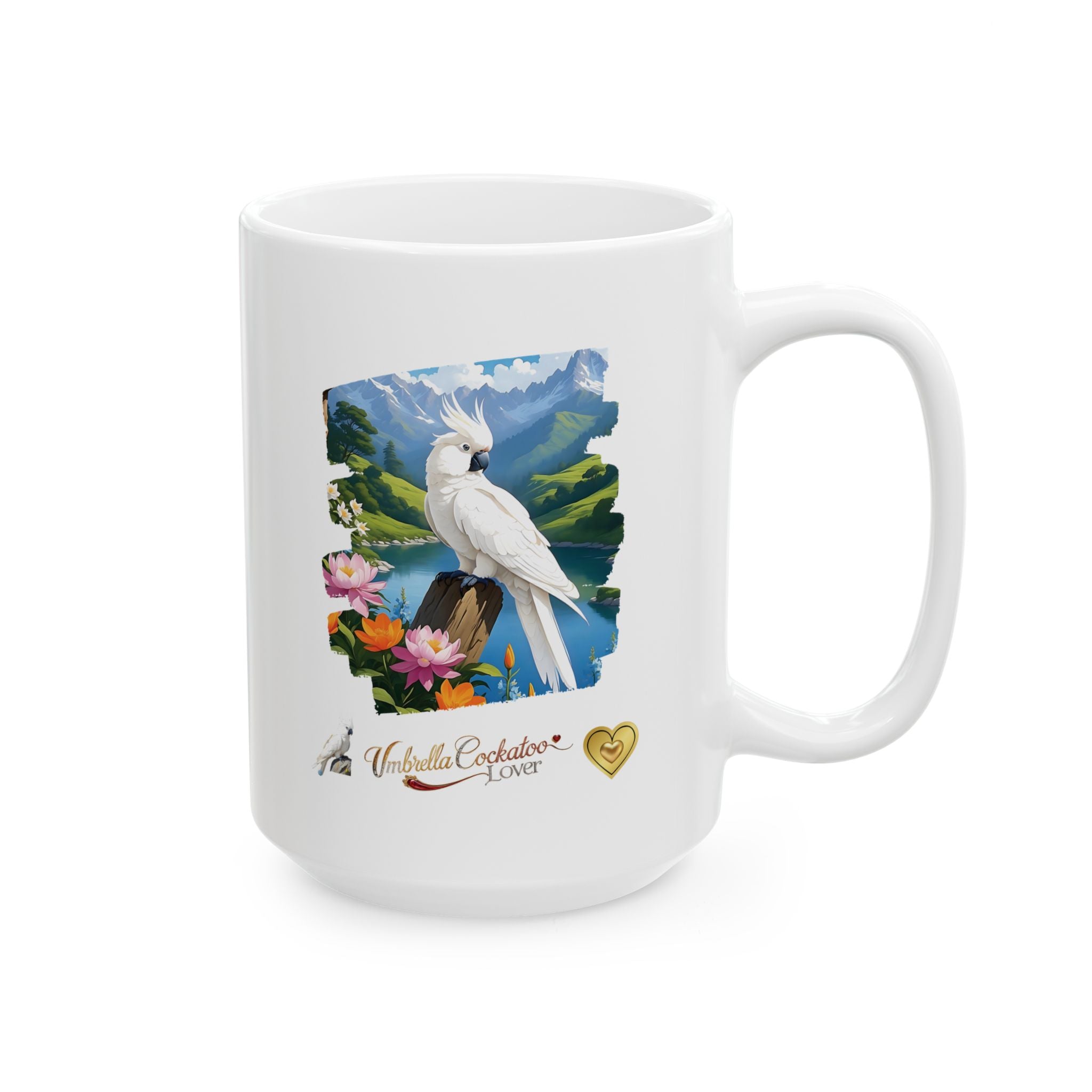 White Umbrella Cockatoo Lover Mug