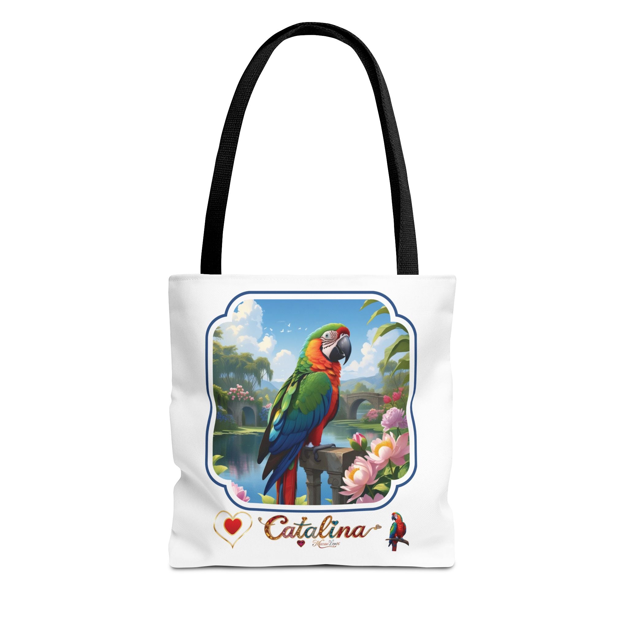 Catalina Macaw Lover Lake Scenic Tote Bag