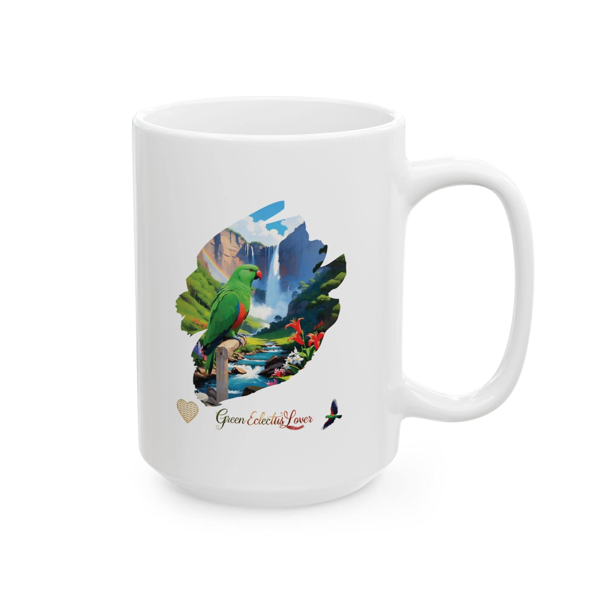 Green Eclectus Mug