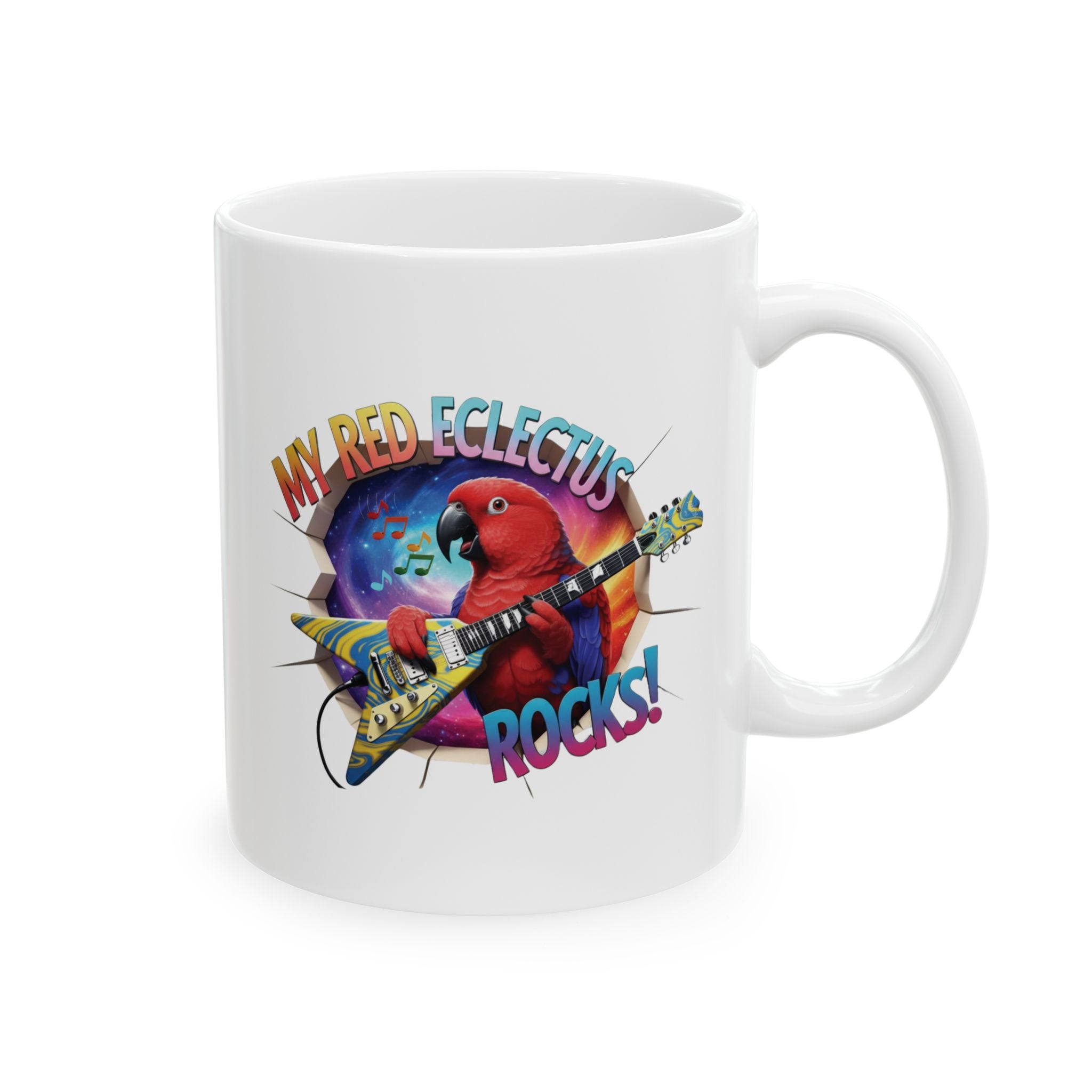 Red Eclectus Rocks Mug