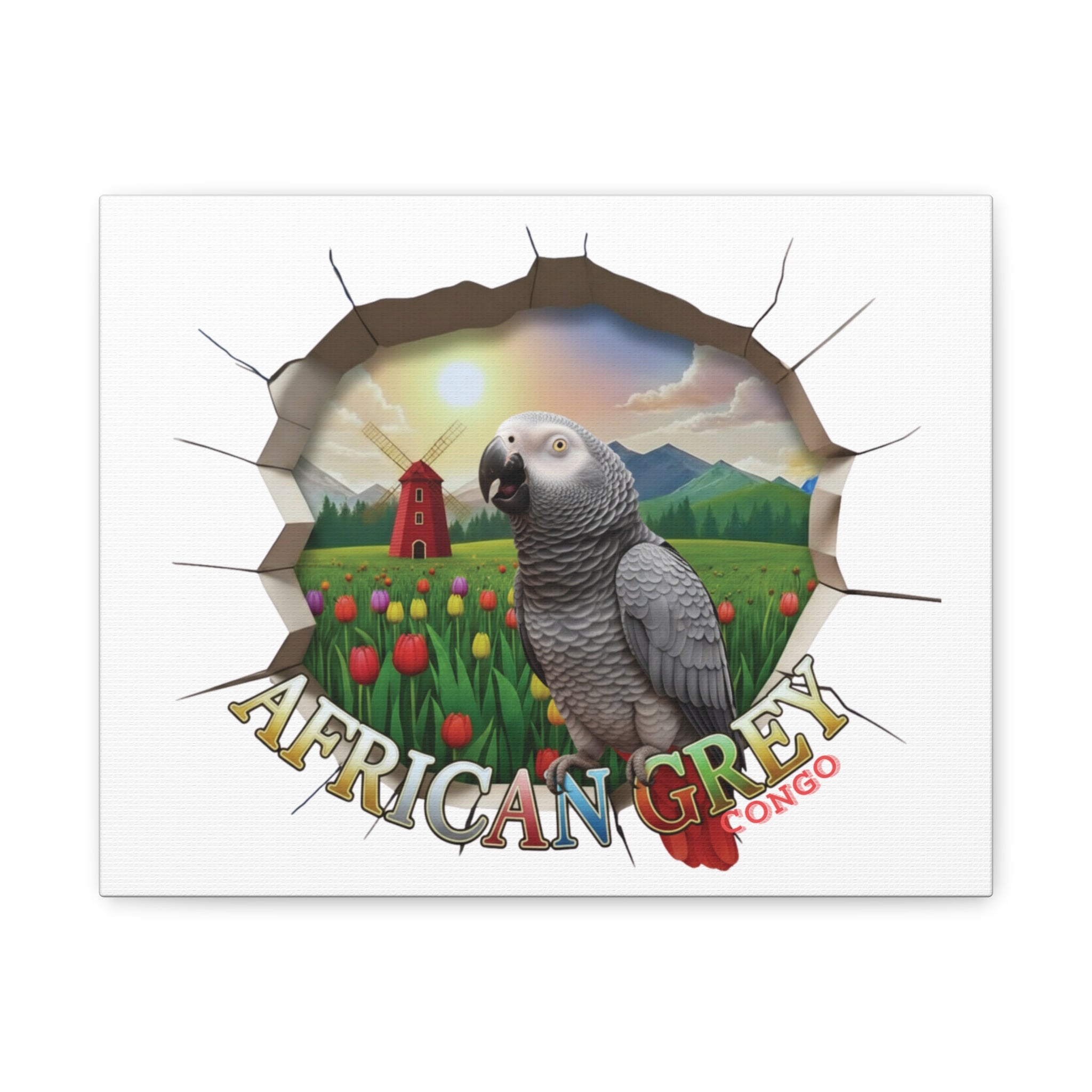 African Grey Congo Nature Wall-Hanging