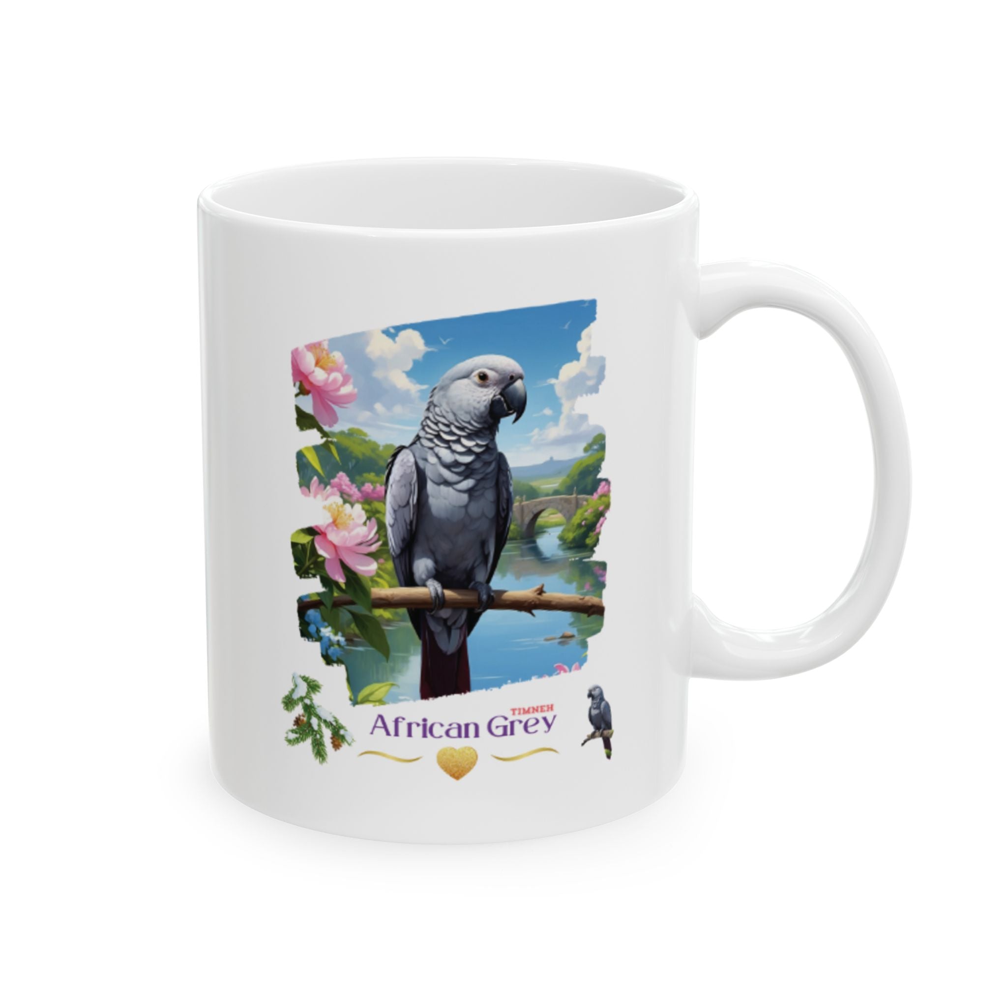 African Grey Timneh Nature Mug