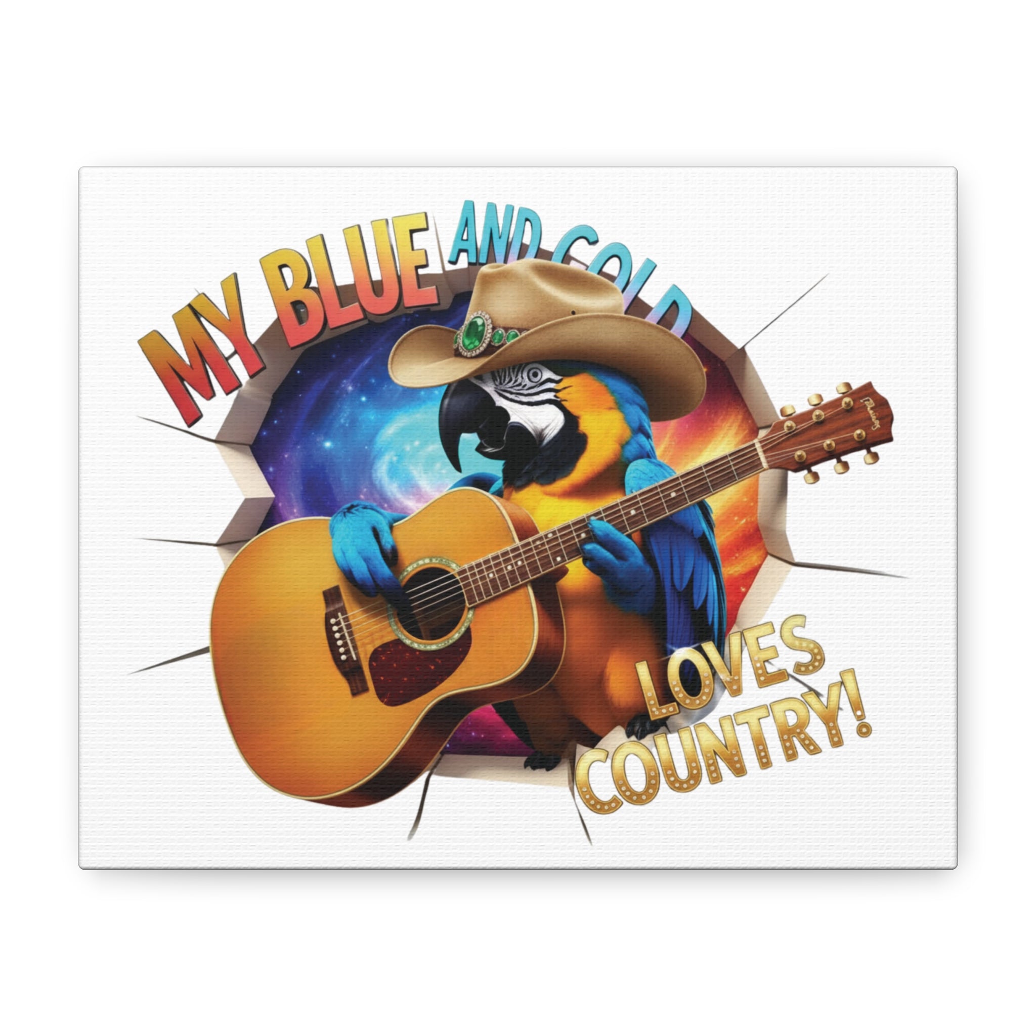 Blue & Gold Loves Country Wall-Hanging