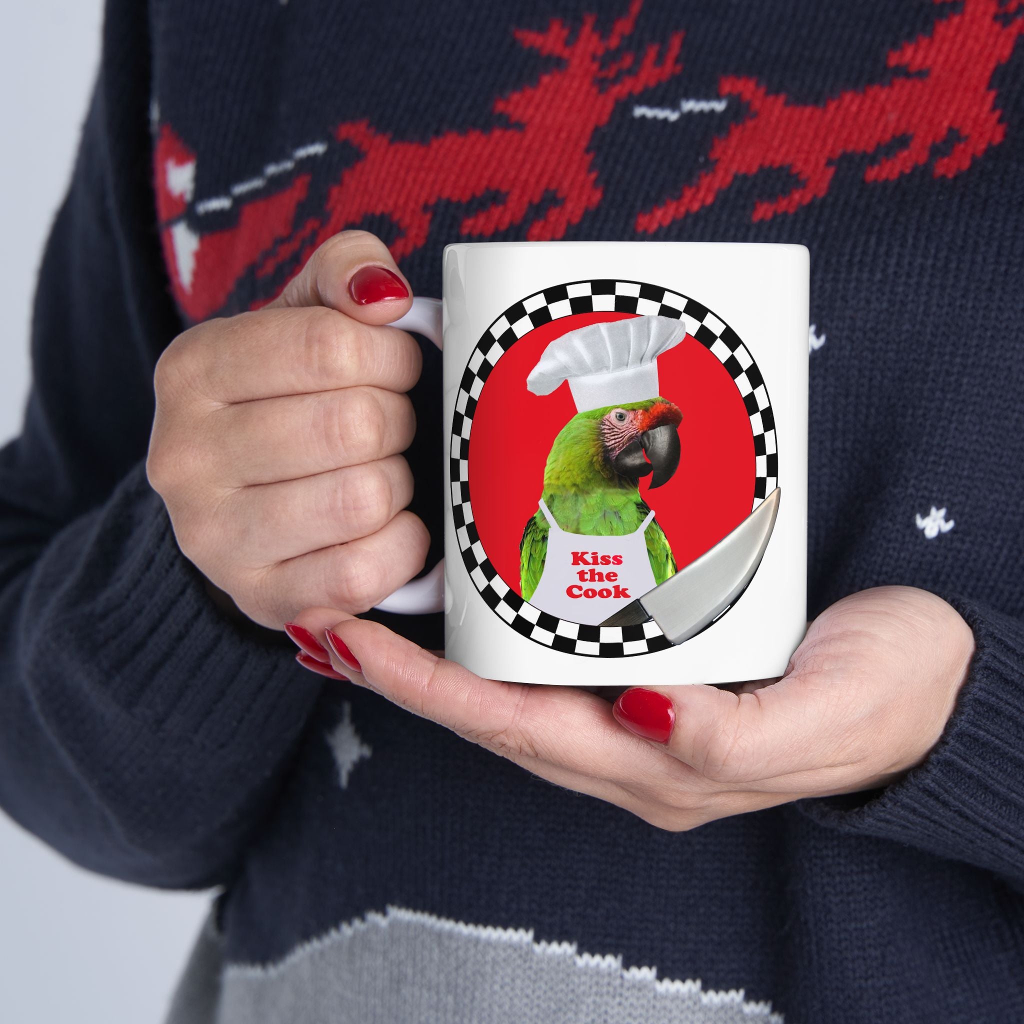 Kiss The Cook Military Mug