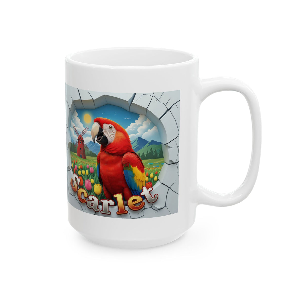 Scarlet Meadow Scenic Mug