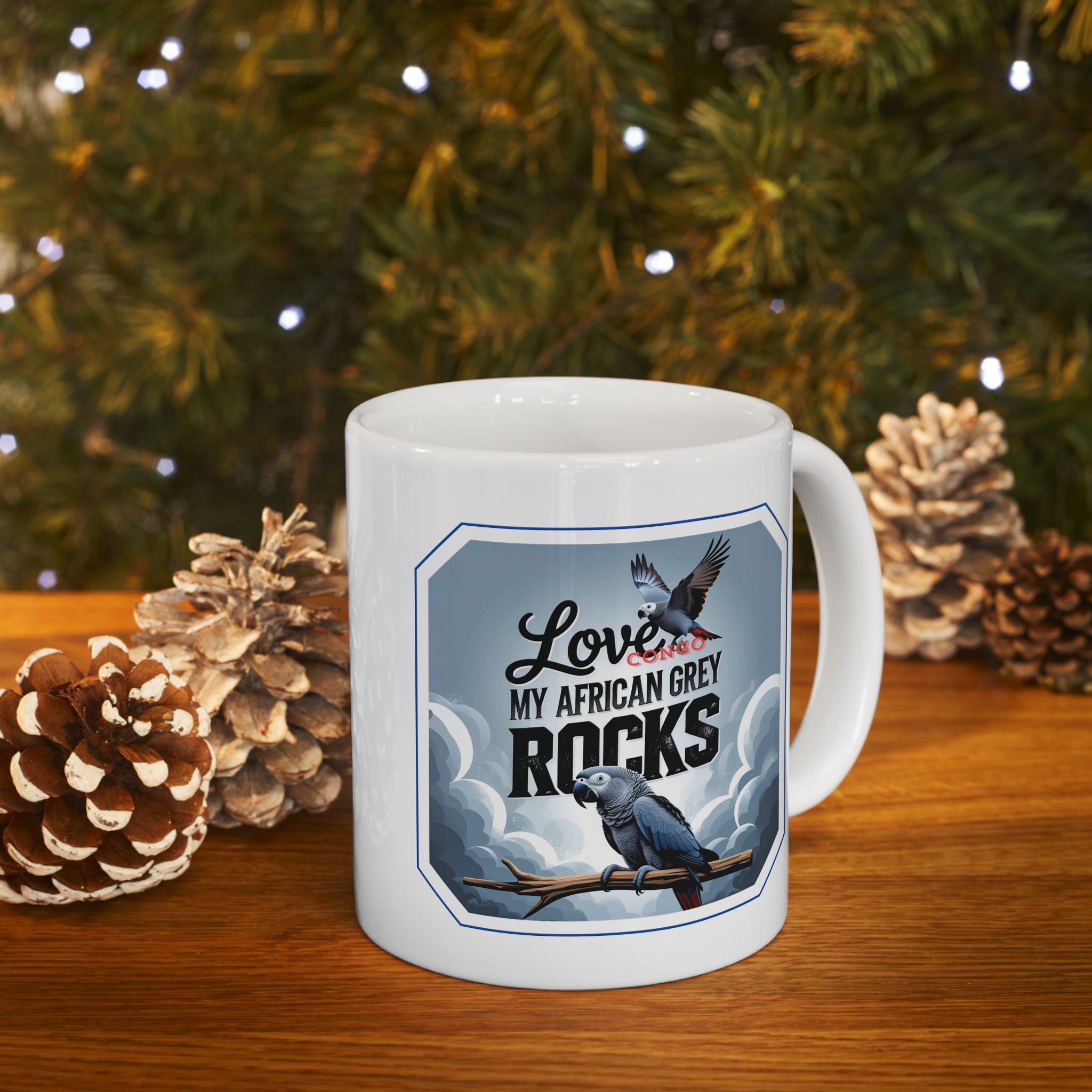 Love My African Grey Congo Rocks Mug