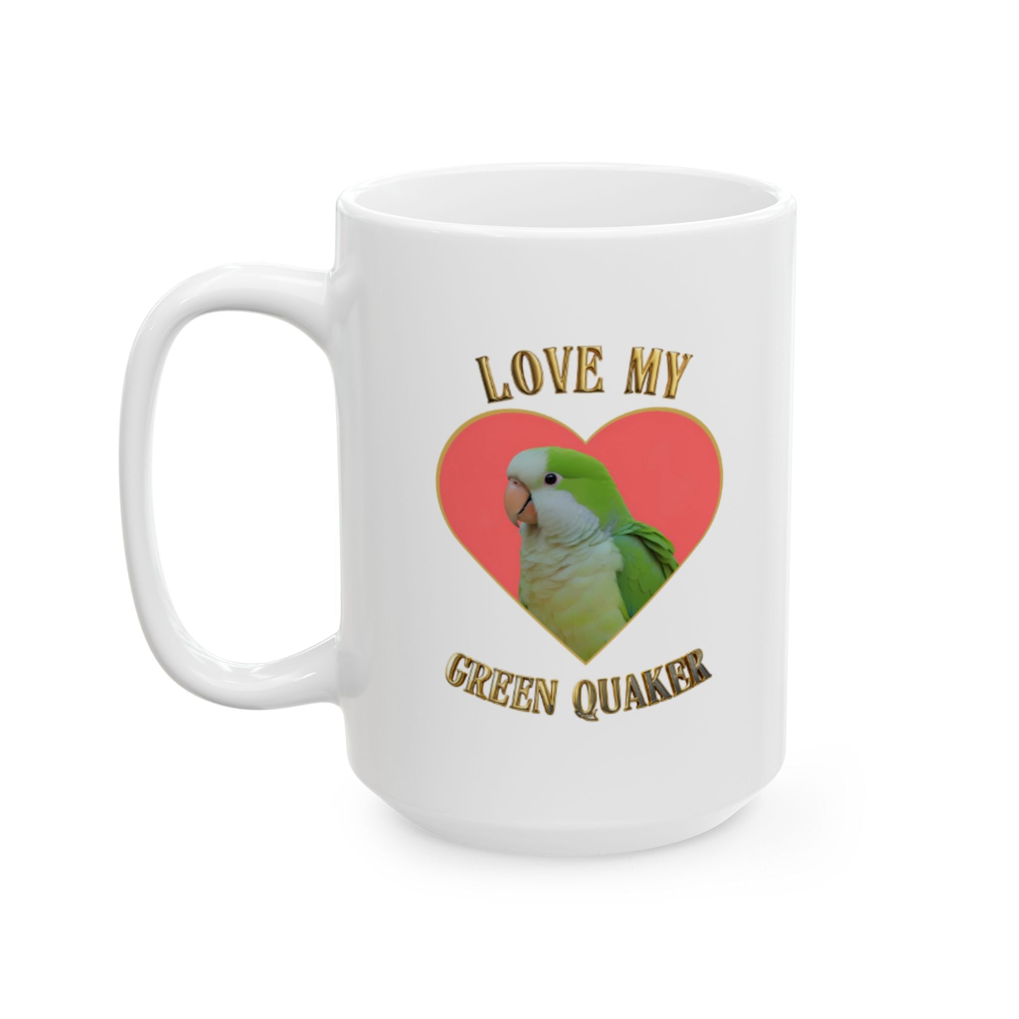 Love My Green Quaker Mug