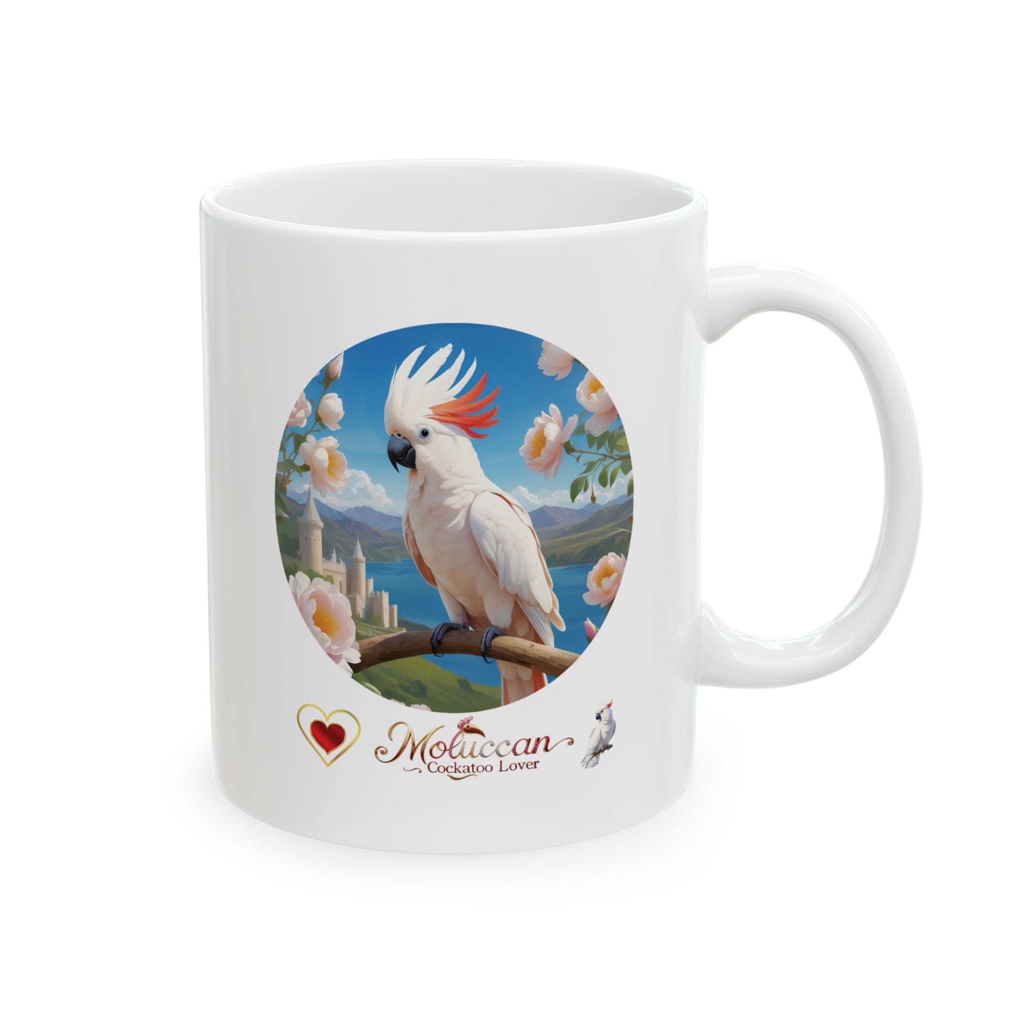 White Moluccan Cockatoo Lover Mug