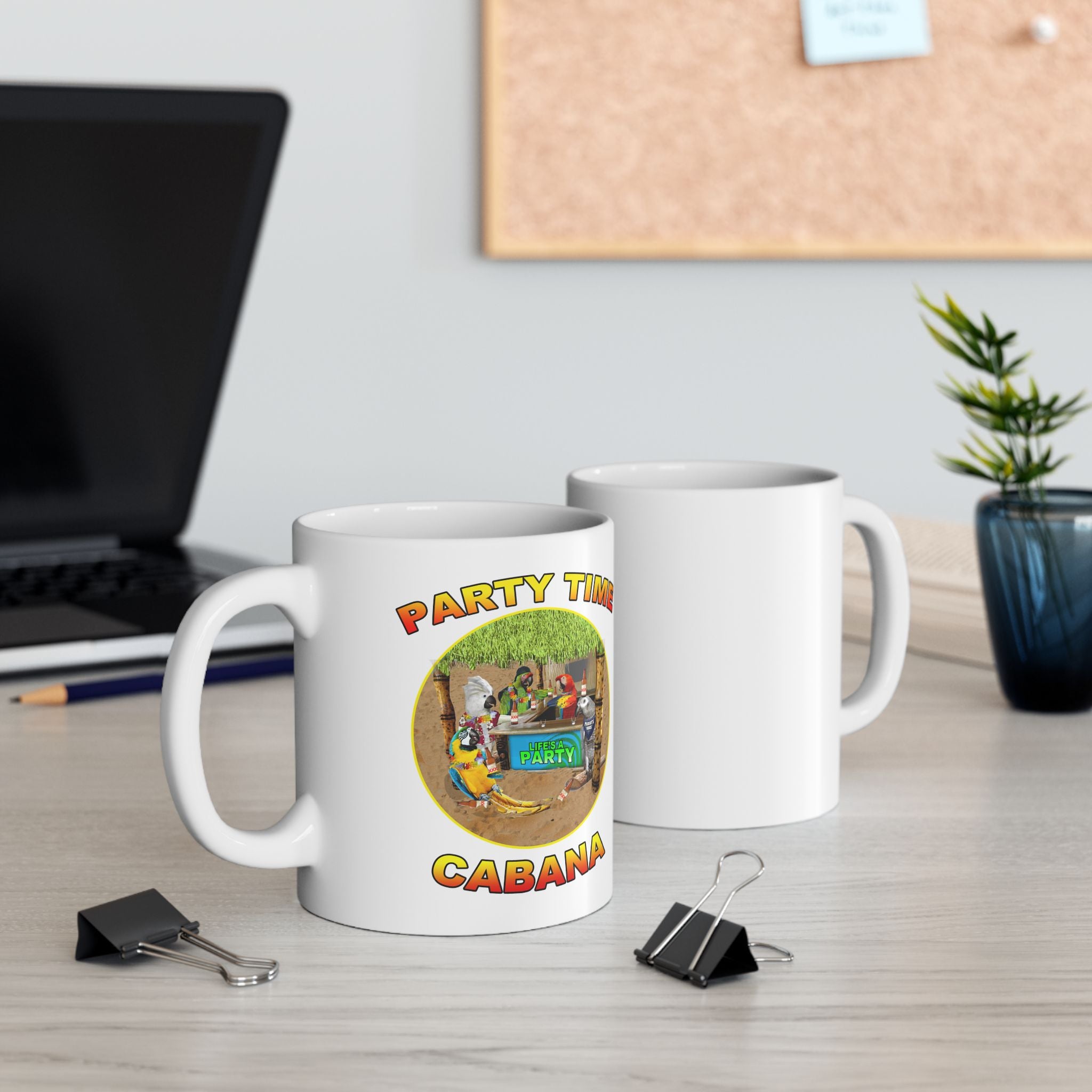 Party Time Life's A Cabana Parrot Mug