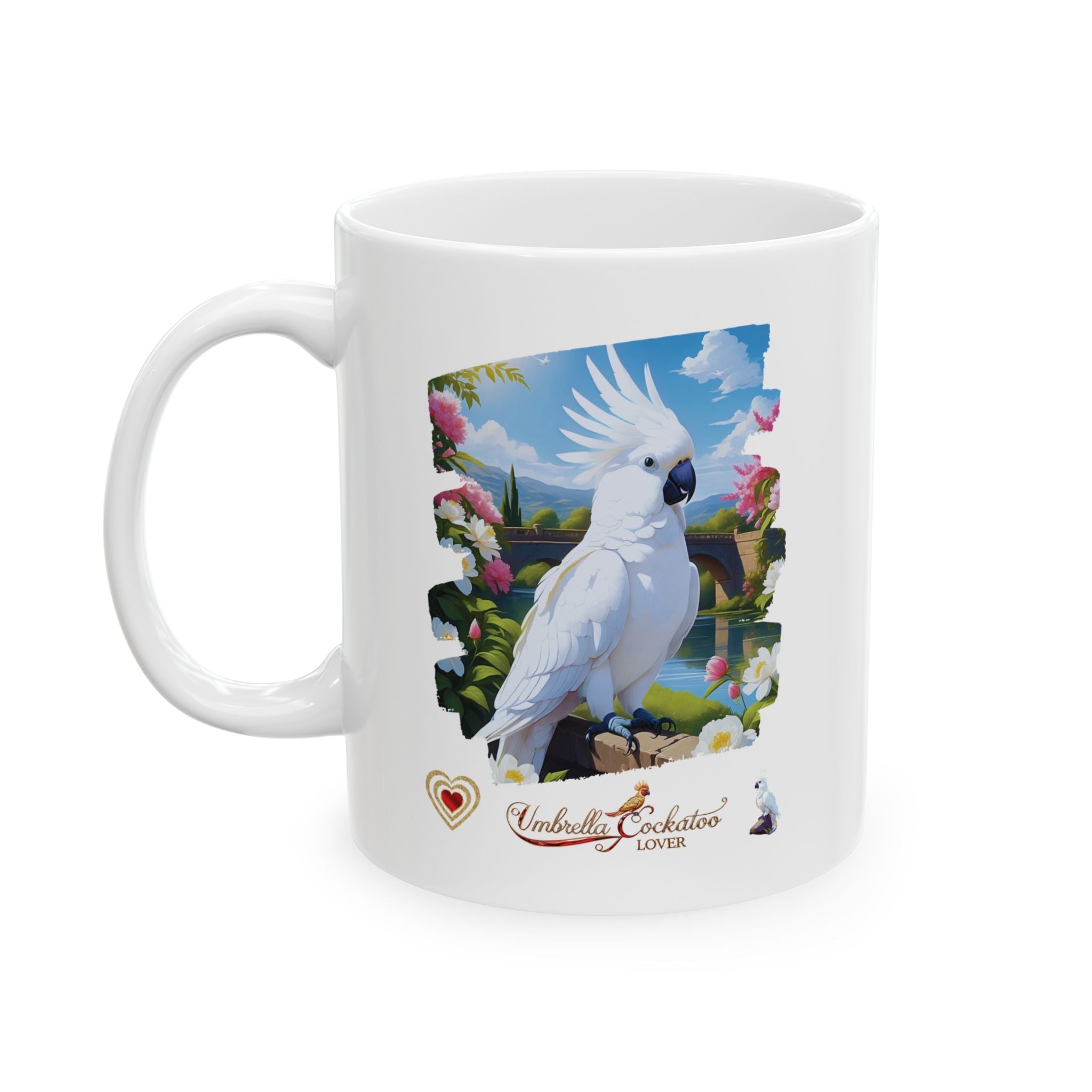 White Umbrella Cockatoo Lover Mug