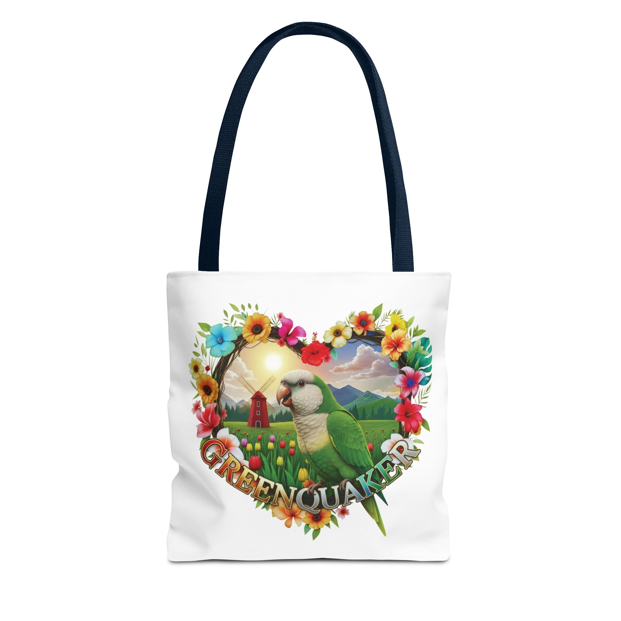 Green Quaker Floral Tote Bag