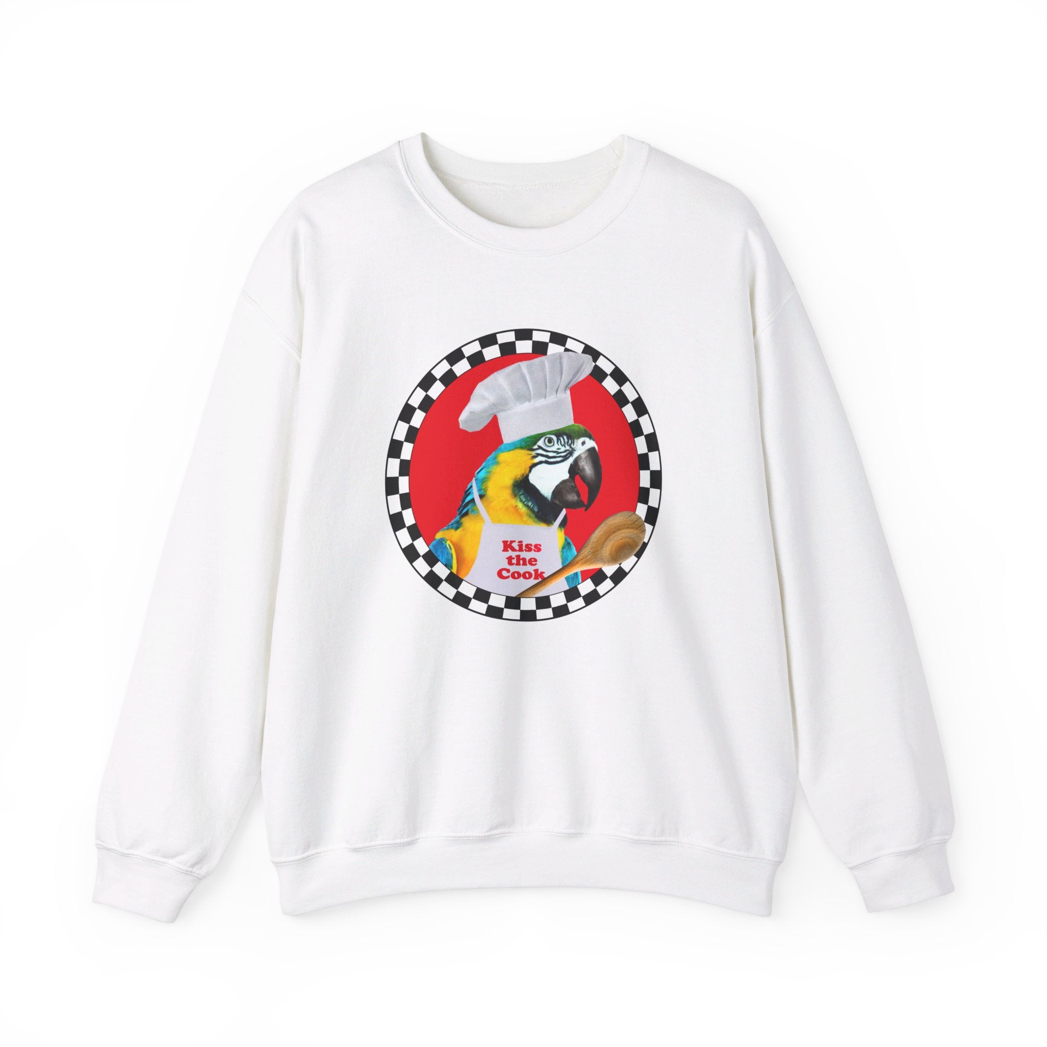 Kiss The Cook Spoon Blue And Gold Sweatshirt