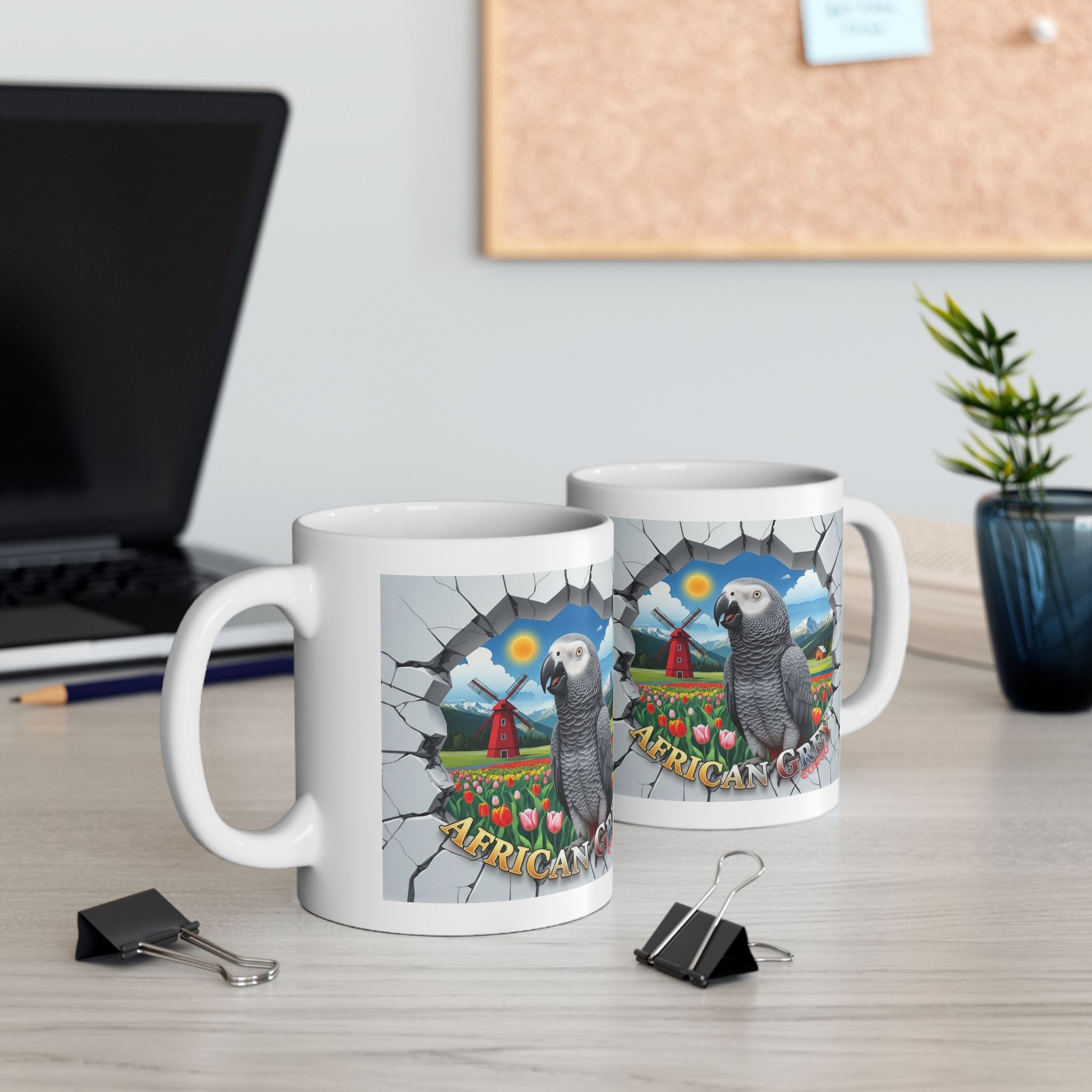 African Grey Congo Nature Scenic Mug