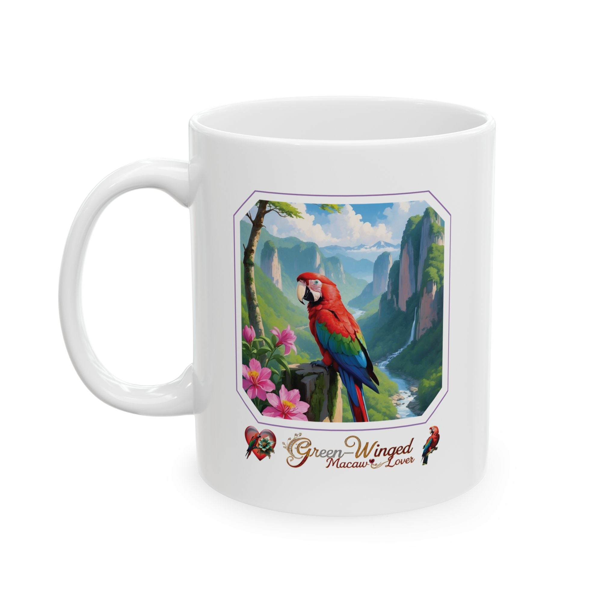 Green Winged Macaw Lover Mug