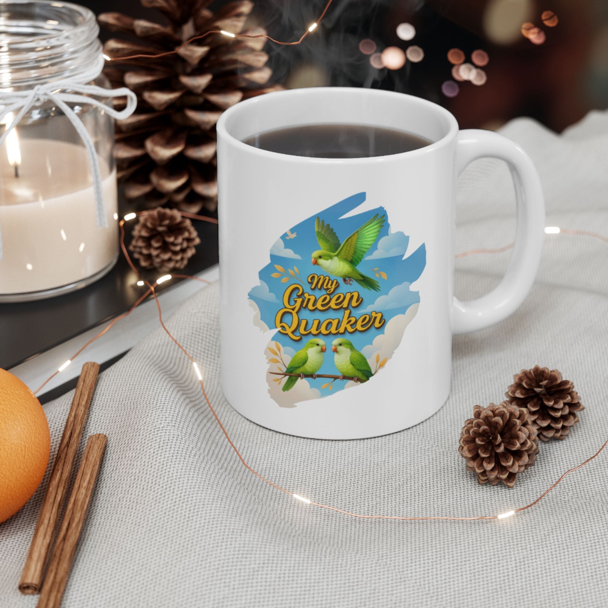 My Green Quaker Flying Mug
